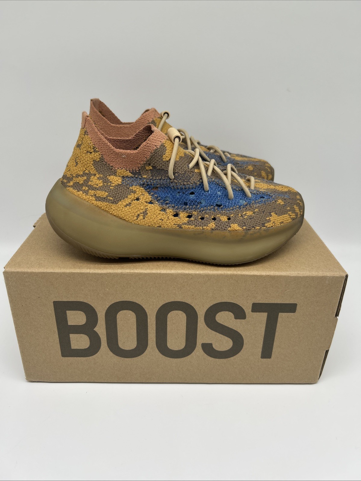 Size 11.5k – Adidas Yeezy 380 Infant Kids Blue Oats