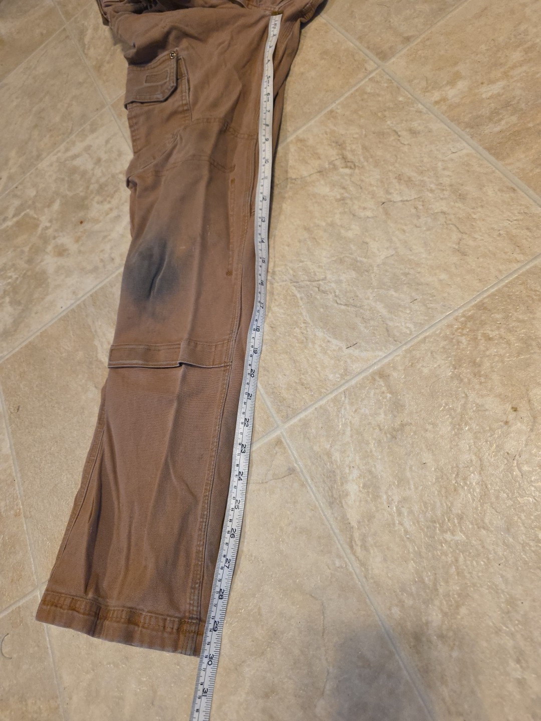 Duluth Flex Fire Hose Mens 32×30 (32×32) Ultimate Cargo Canvas Double knee work