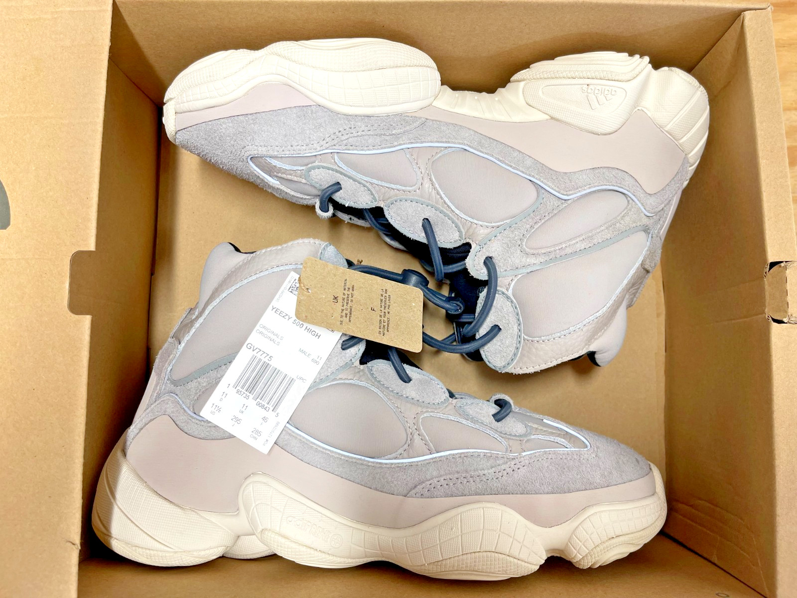VNDS Adidas Yeezy 500 High Mist Stone Size 11.5