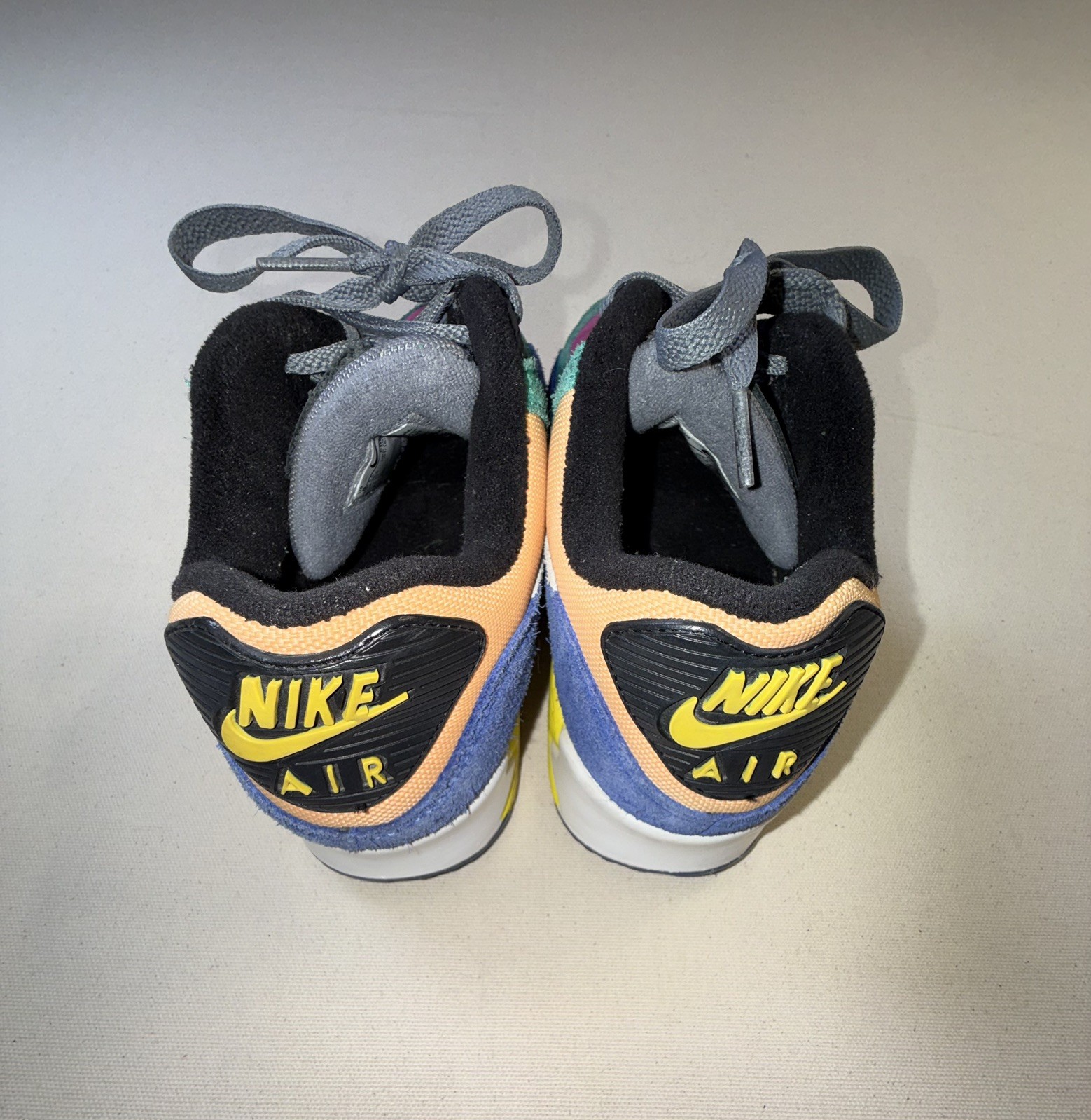 Nike Air Max 90 QS Viotech 2.0 Lucid Green Multi Suede CD0917-300 Size 6 M,7.5 W