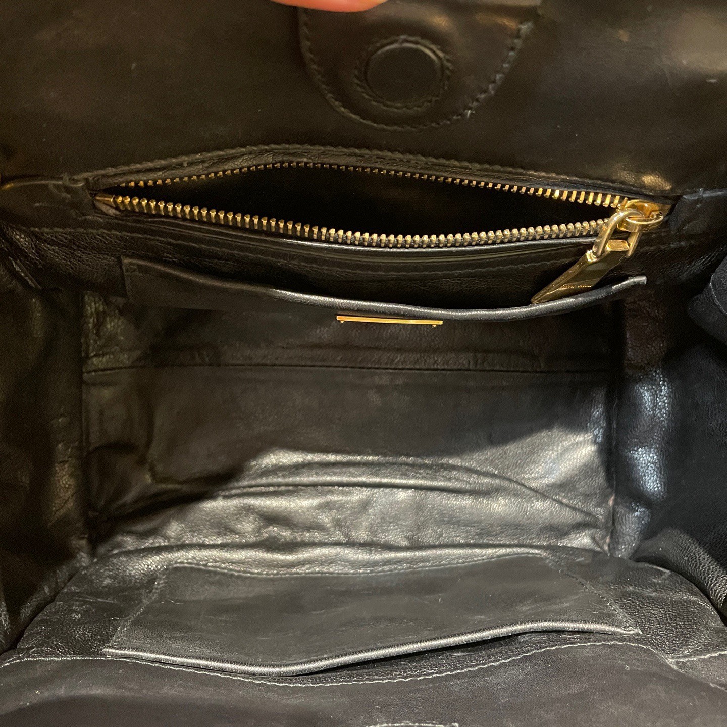 Miu Miu Quilted Leather Navy Large Top Handle Crossbody Bag