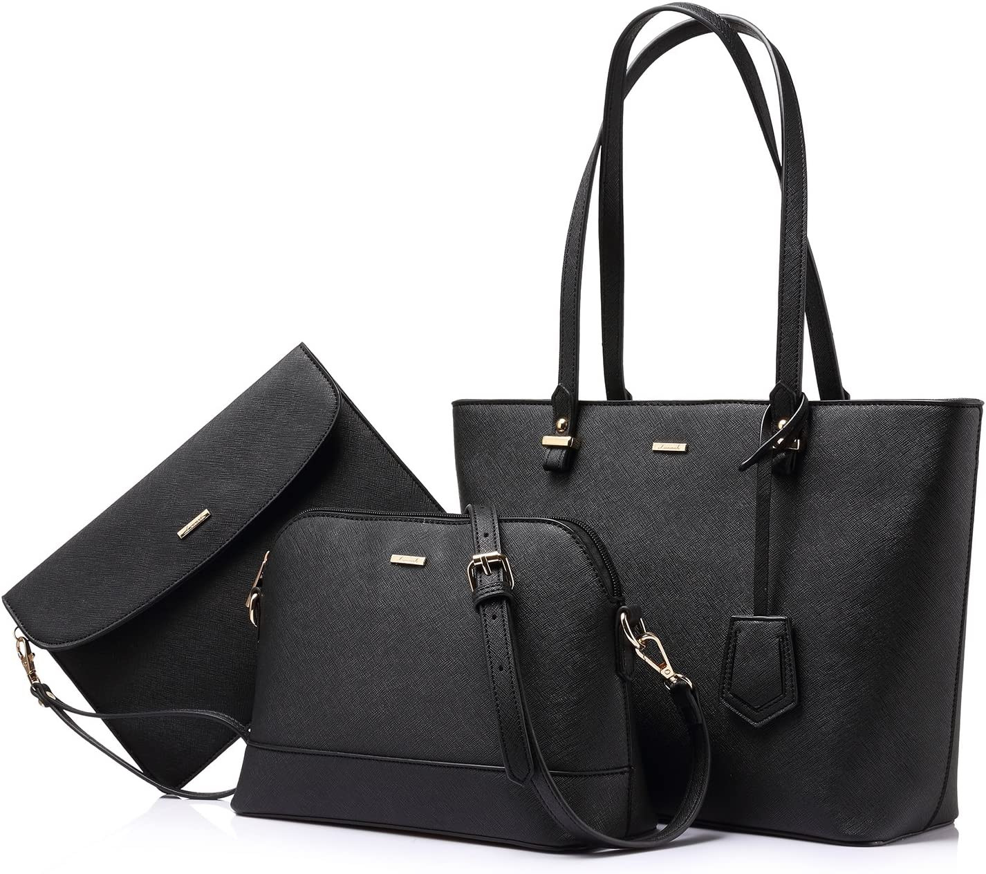 Stylish 3-Piece Women’s Handbag Set: Tote, Satchel & Hobo Bags