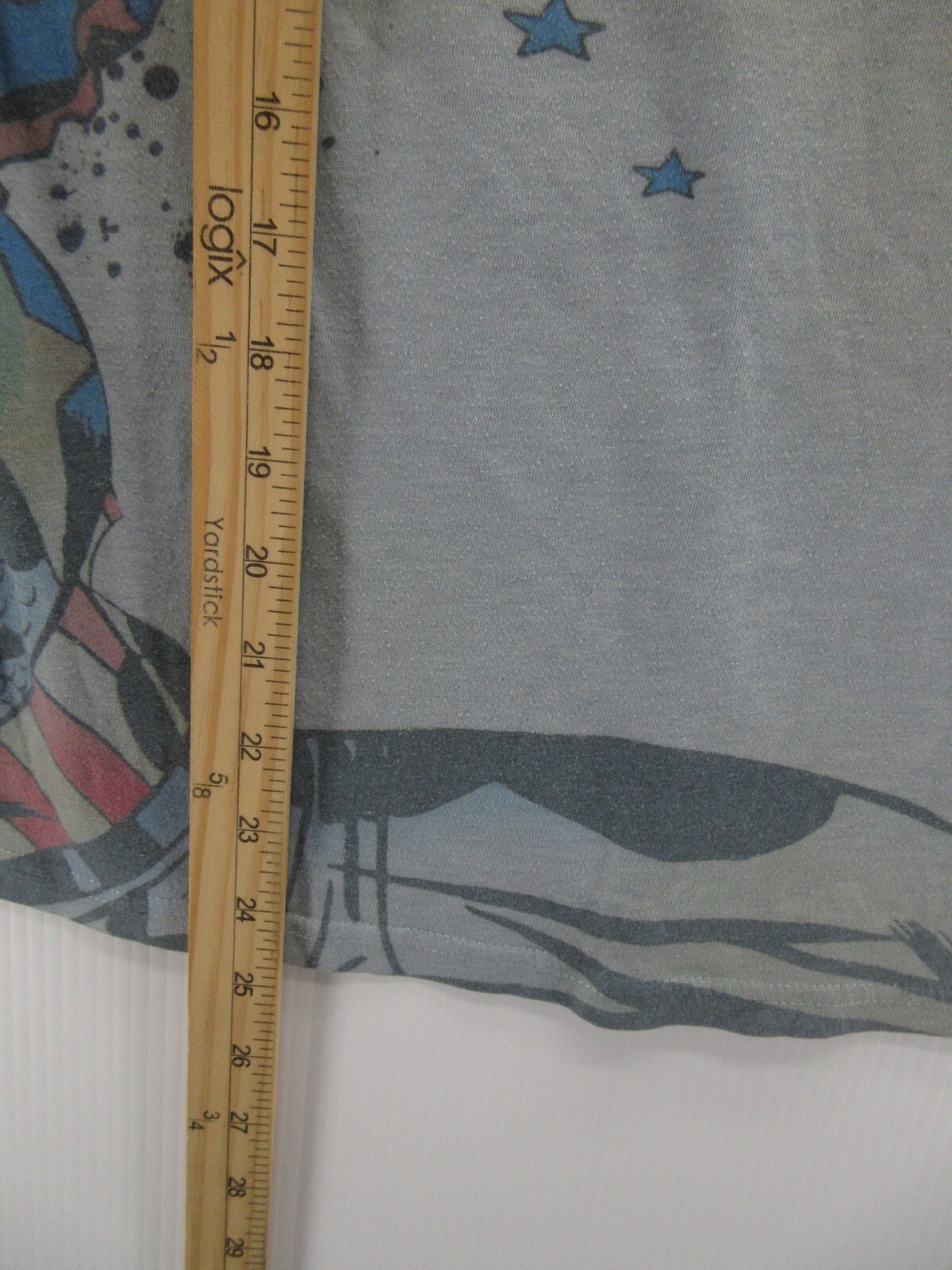 Captain America Shirt Men Small Blue Marvel Comics Pullover Graphic Y2K 2009 *