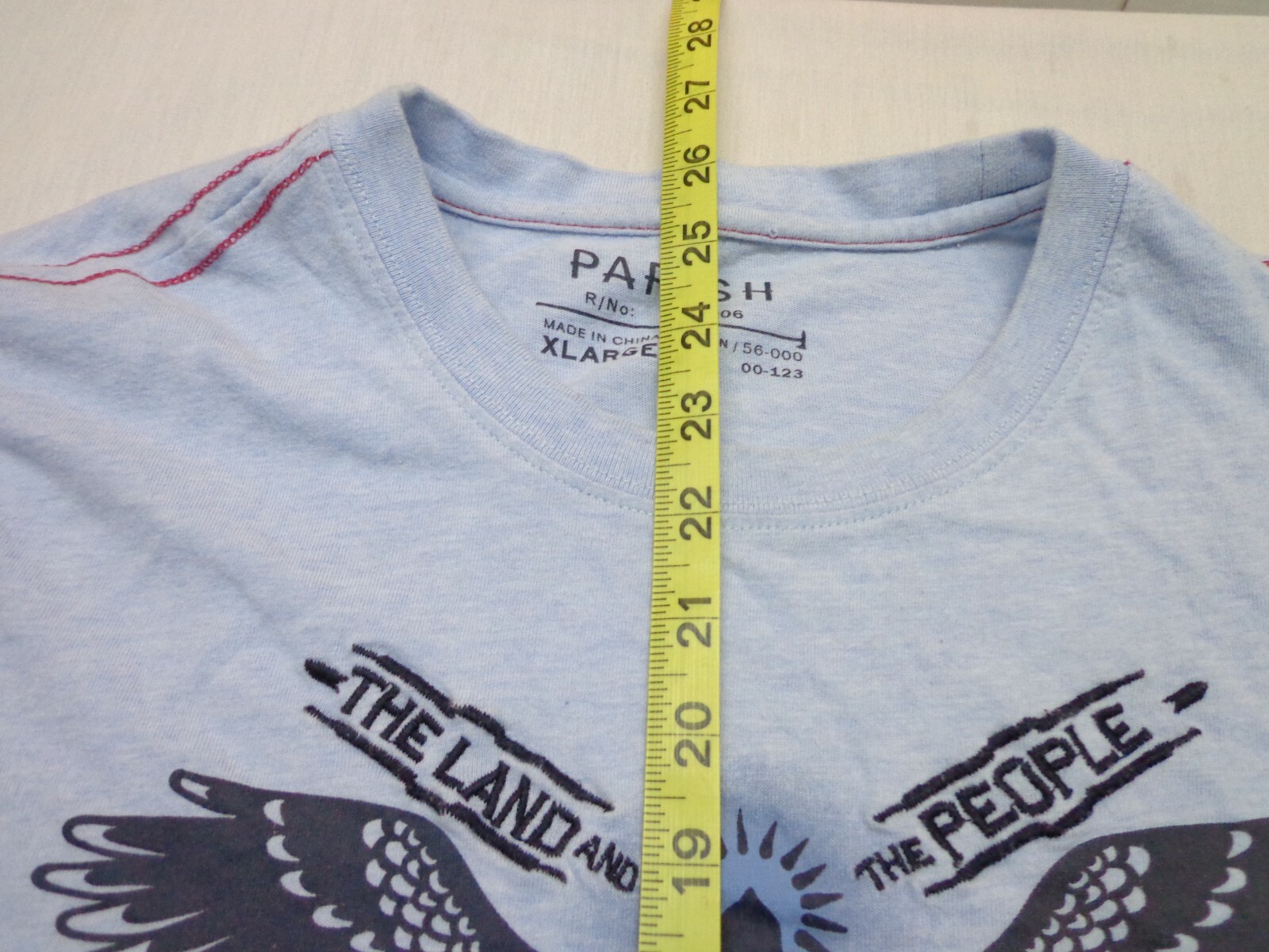 Parish Nation Land & The People Sky’s Not The Limits Blue T Shirt Youth XL FLAW