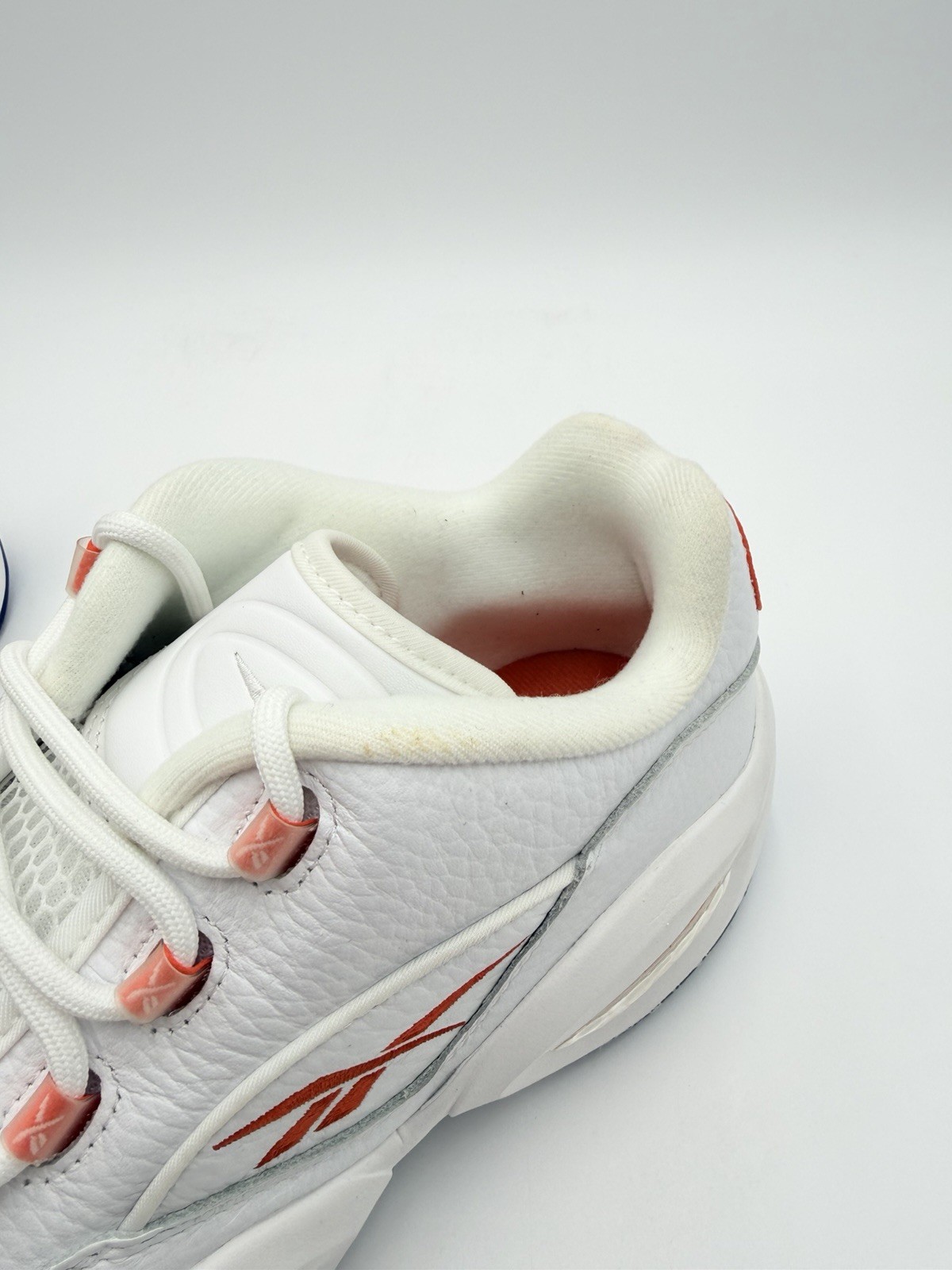 Reebok Men’s Question Low Basketball Size 10.5 White Red Blue |FX4999|