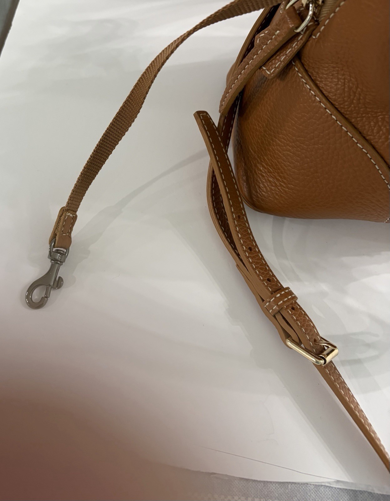 Dooney & Bourke Lucca Leather Satchel In Caramel W/Matching Lucca Flap Wallet