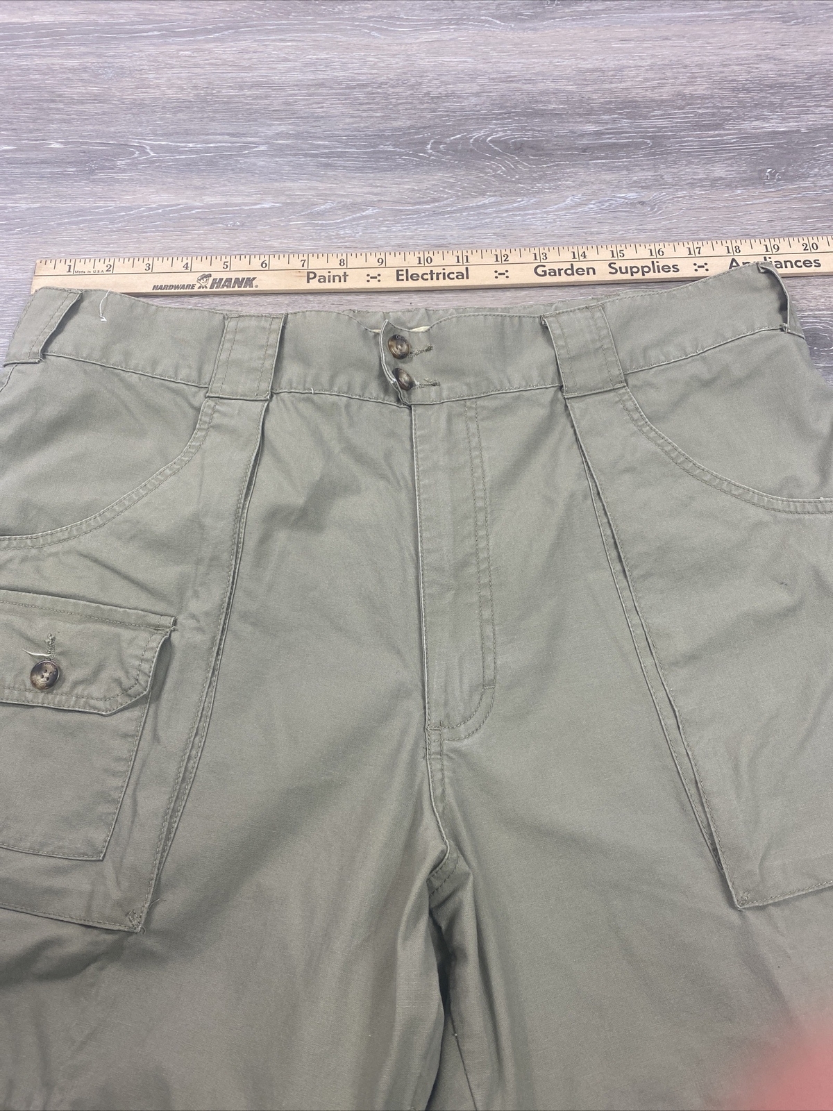 VINTAGE Cabela’s Convertible Cargo Pants Mens 38 X 31 Pockets Khaki Canvas