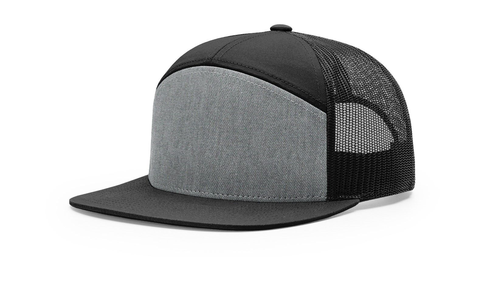 Richardson 7 Panel Trucker Hat 168 Adjustable Snapback Hi-Pro Mesh Cap OSFM