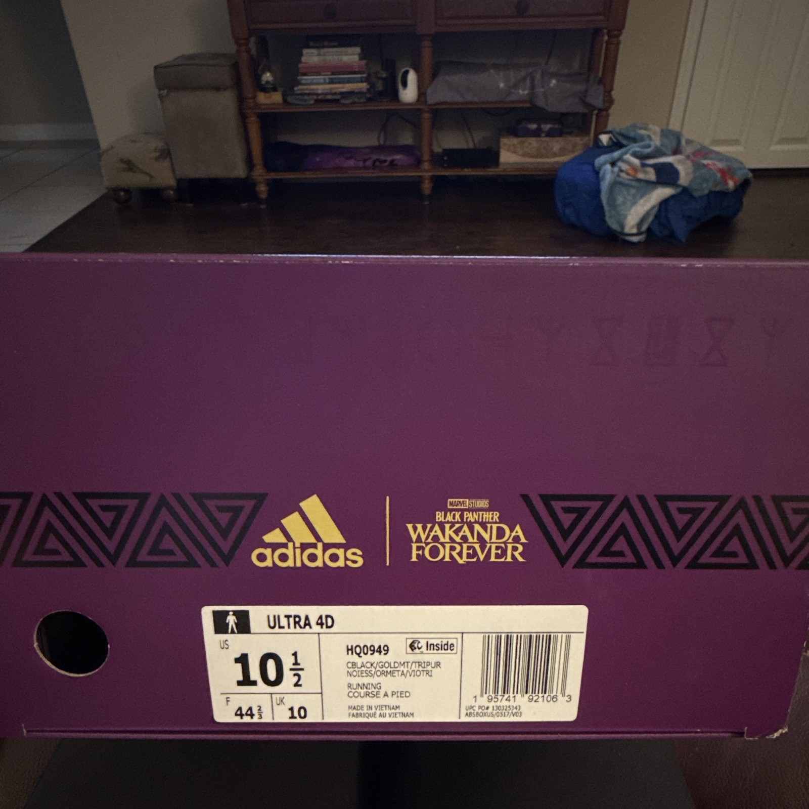 Adidas Ultra 4D Marvel Black Panther Black/Gold/Purple
