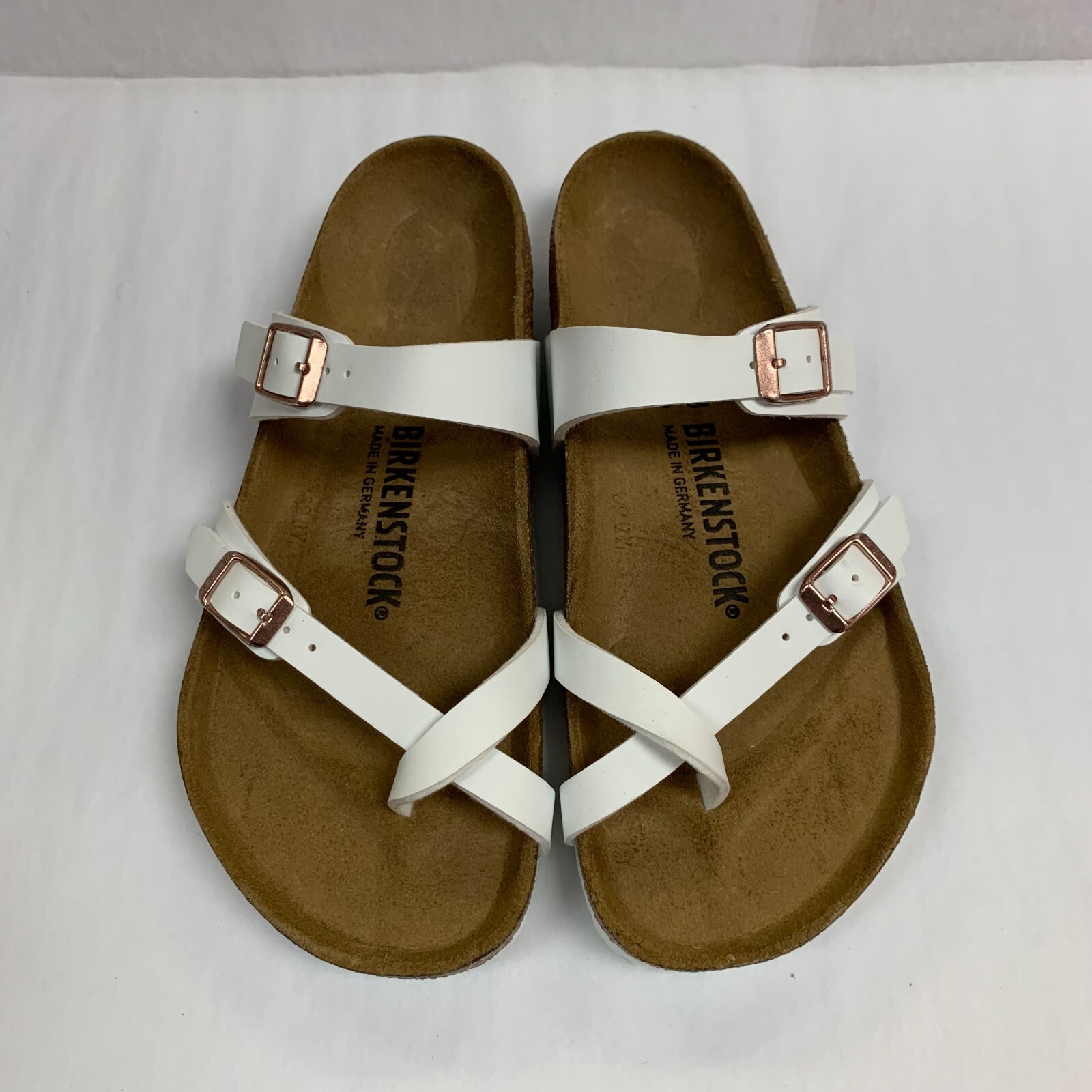 Birkenstock New with Box Mayari White Birko-Flor Regular Width – Select Size