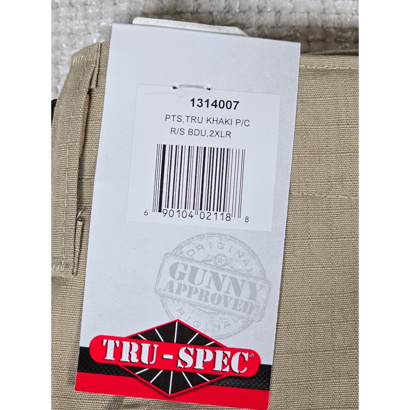 TRU-SPEC BDU Pants 2XL Regular Khaki Ripstop Tactical Cargo Military Mens NWT