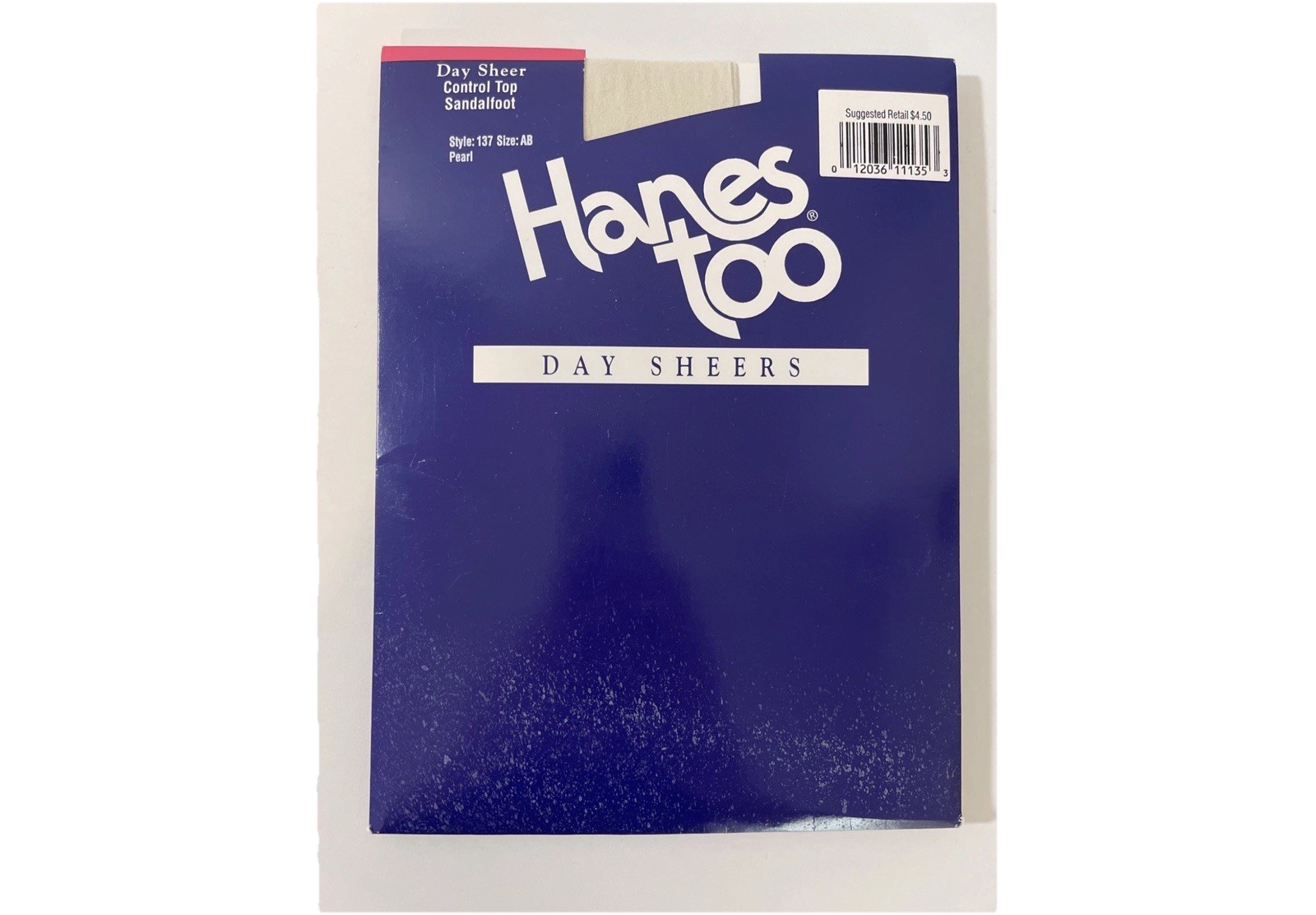Hanes Too Day Sheers Pantyhose Style 137 Barely There Size AB Sheer Sandalfoot