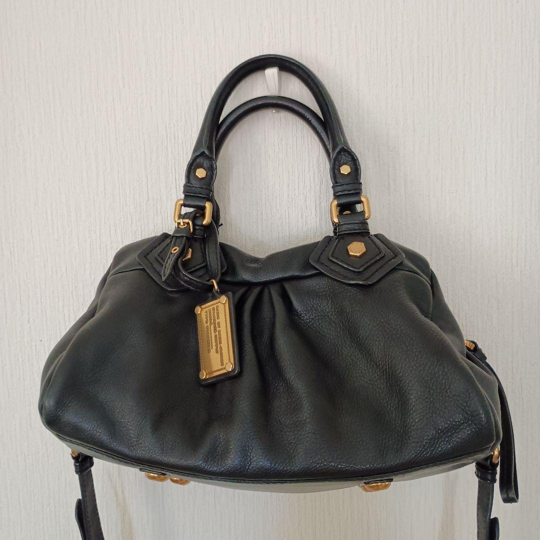 Marc Jacobs Classic Q Baby Groovy 2WAY Bag Black w/Strap