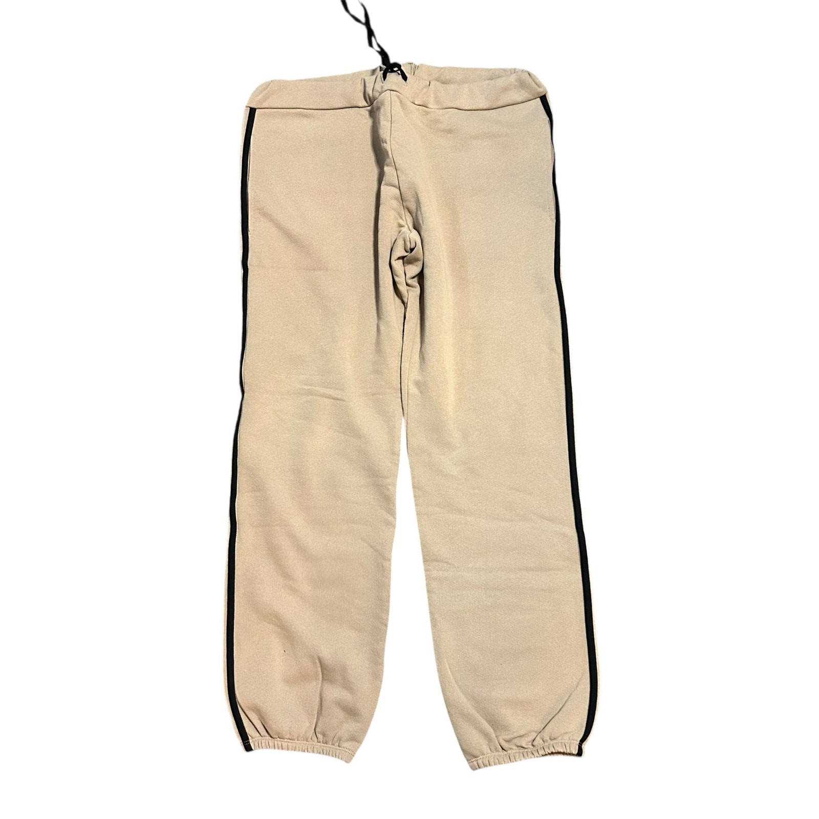 LA Relaxed Jogger Pants 100% Recycled Cotton/Polyester SZ L Beige USA Athletic