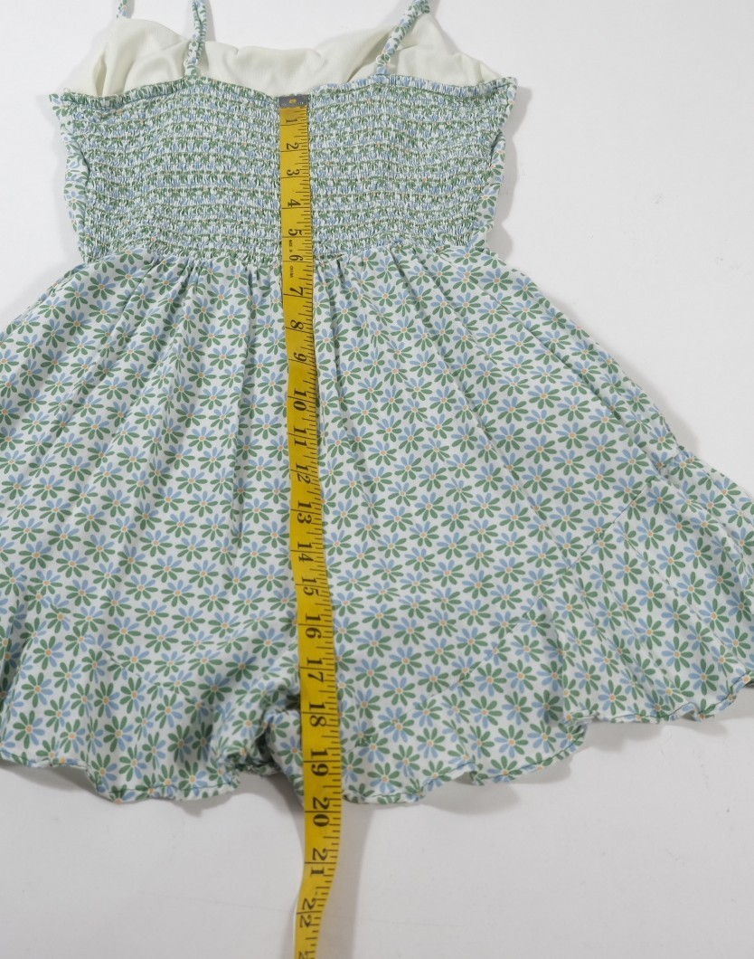 A.U.W Juniors Green Floral Romper Size S