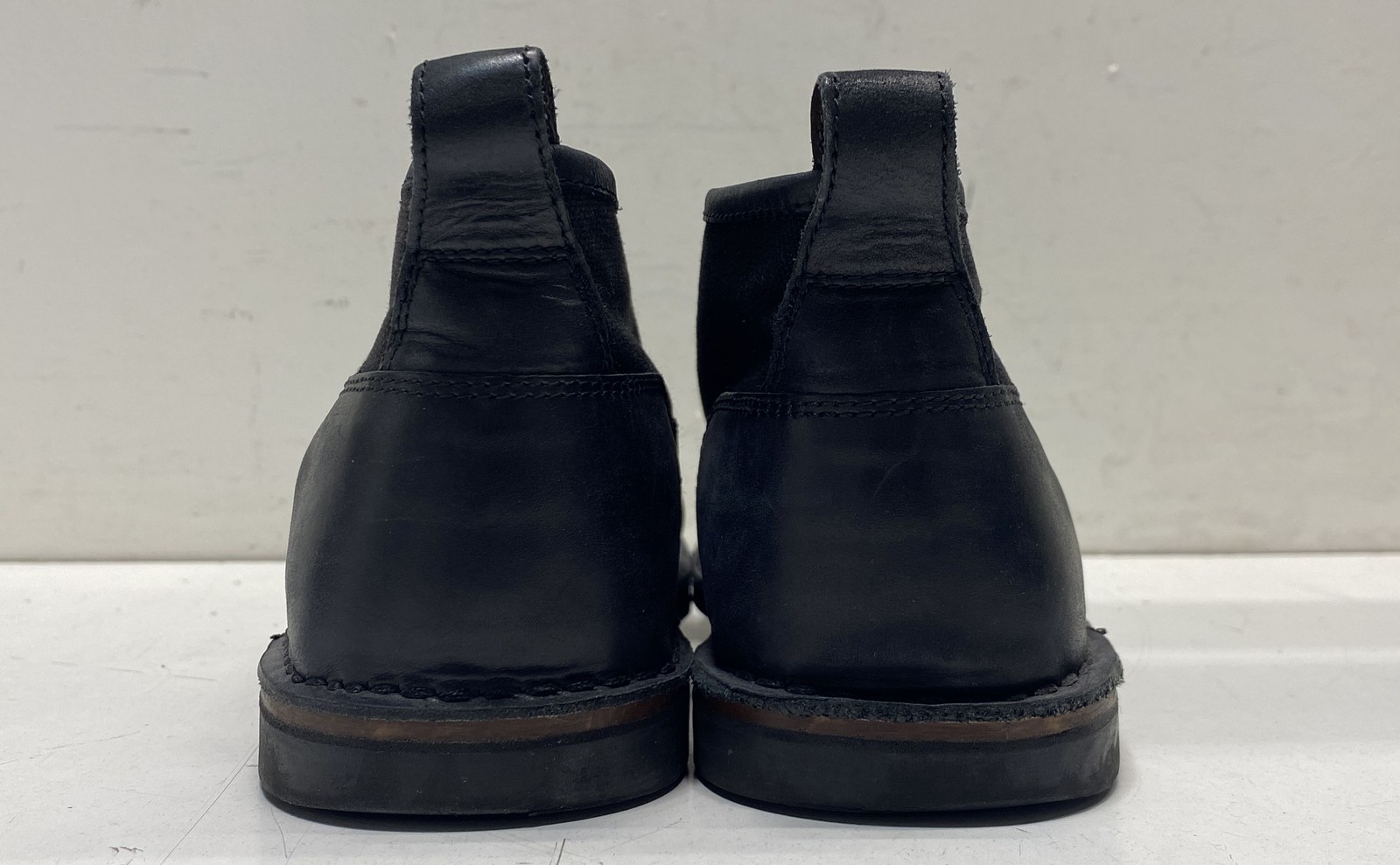 John Varvatos Black Leather Canvas Chukka Boots Men’s Size 8.5 F1785R1B