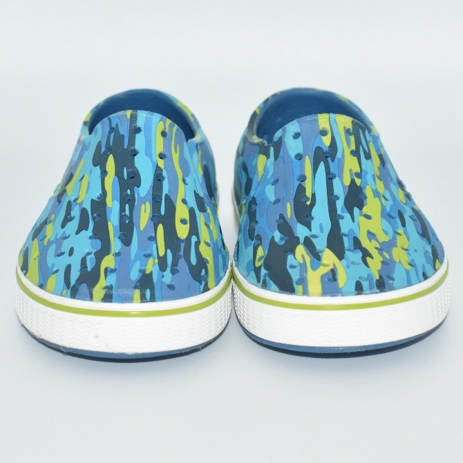 Native Miles Blue And Green Camouflage Print Unisex Toddler Comfort Shoes (C8)