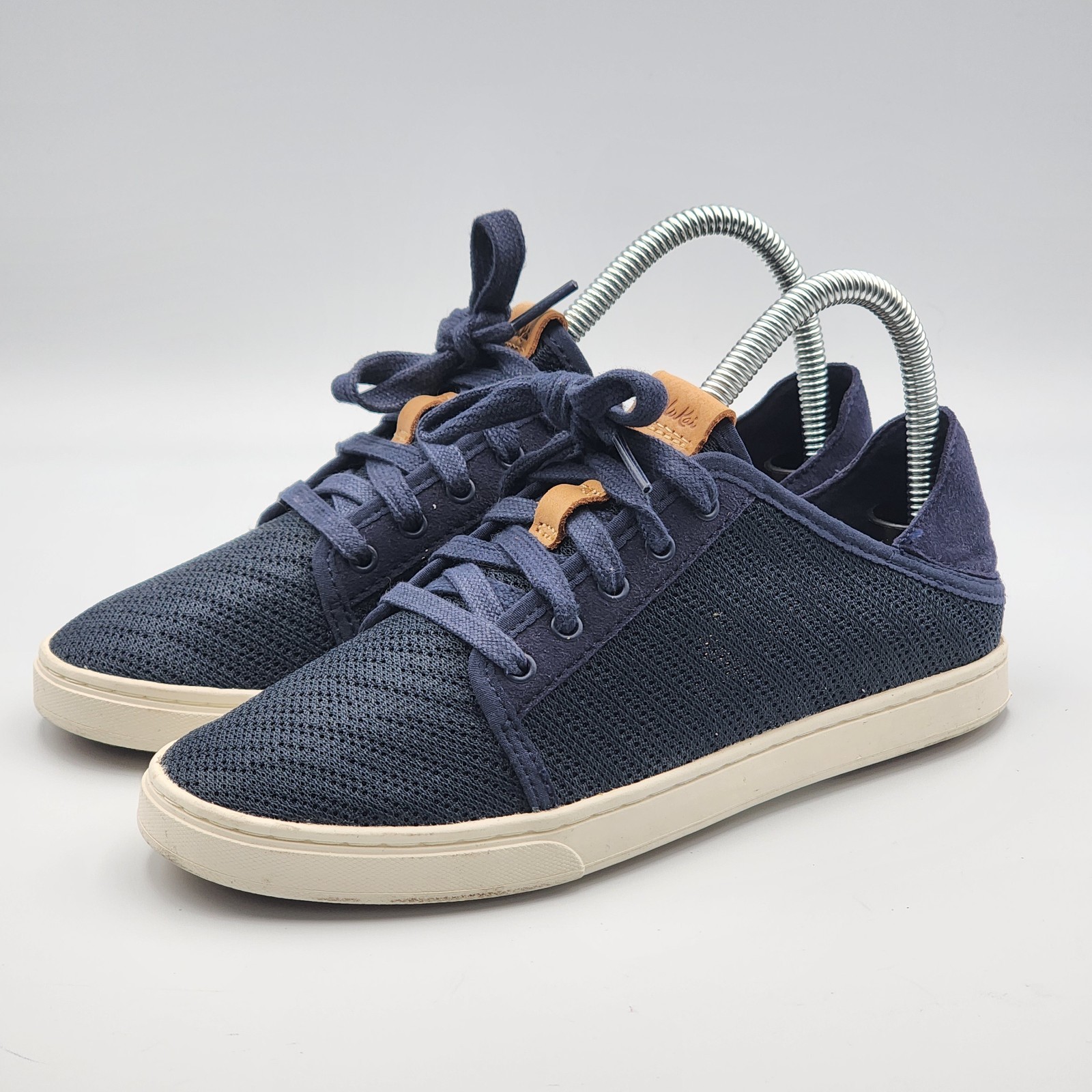OLUKAI Womens Size 6 Pehuea Li Blue lace up slip on Sneakers Casual Shoes
