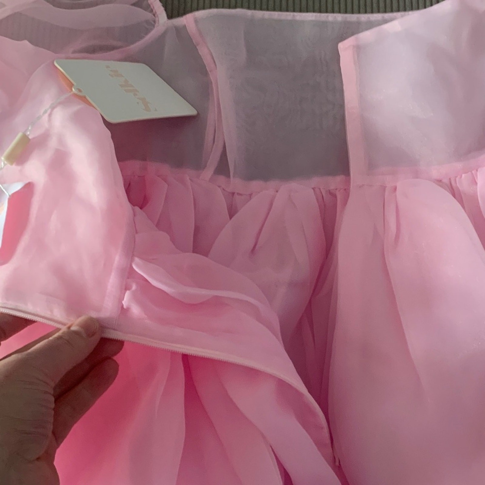 Selkie size medium the puff dress pink angel delight Elegant Tulle baby barbie