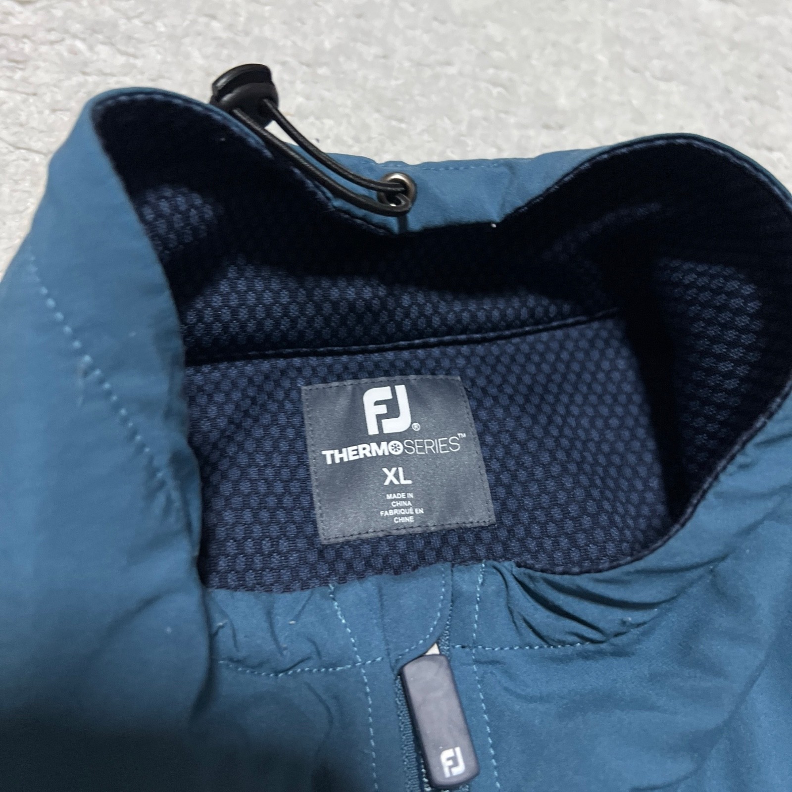 Footjoy Jacket Mens Extra Large Blue Thermo Series Hybrid Quilted Full Zip Golf