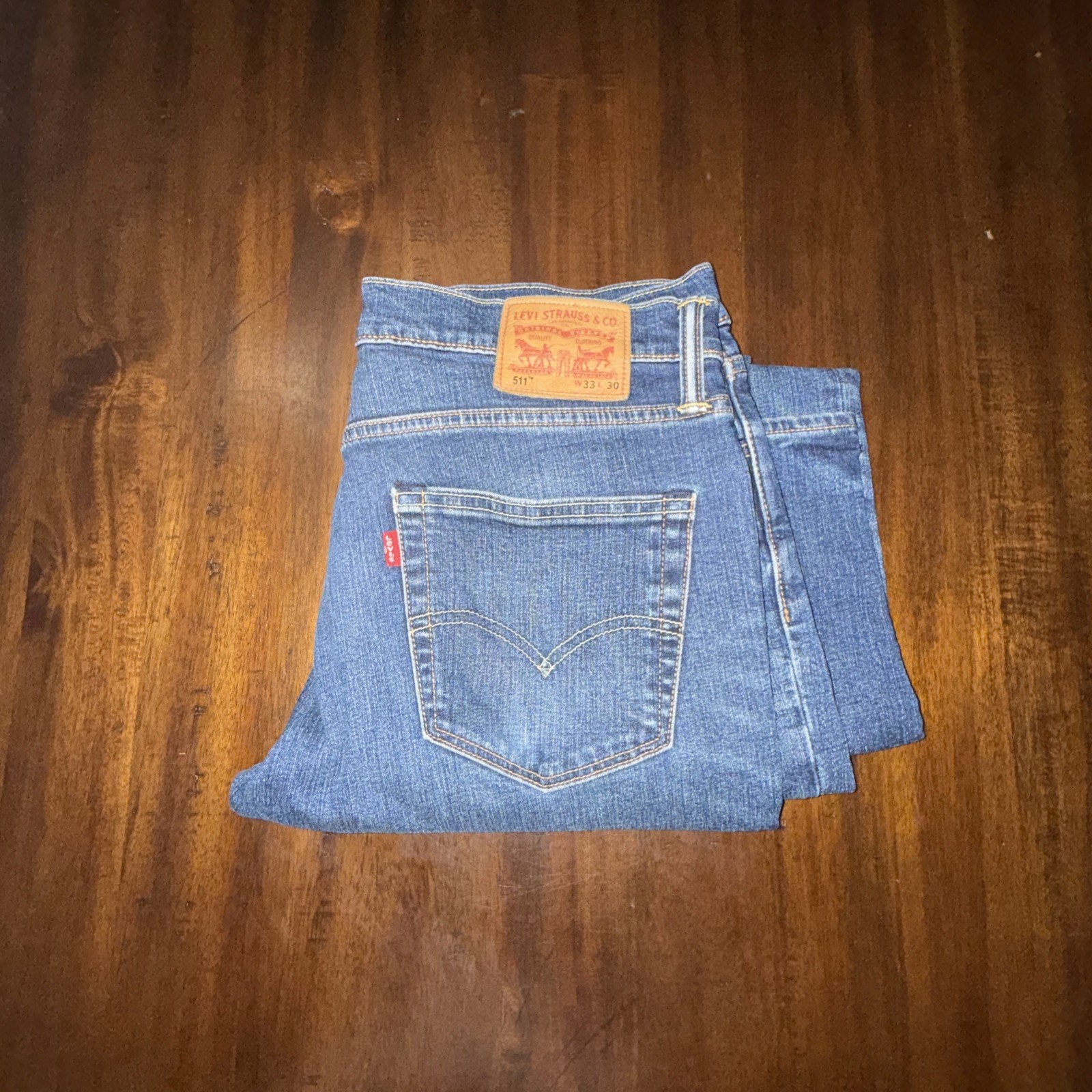 Men’s Levis 511 – Slim Fit Jeans – 33×30 – Blue Denim
