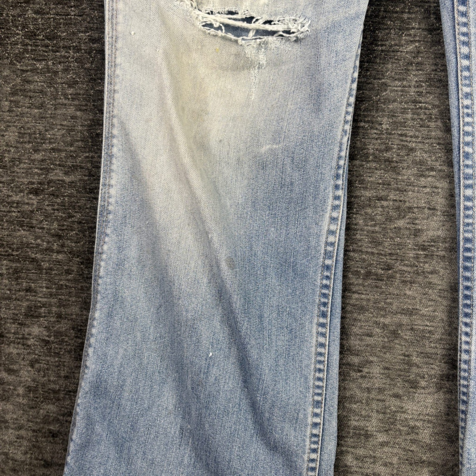 Vintage 80s Levi’s 567 Bell Bottom Orange Tab Flare Jeans 34×30 Disco Very Soft