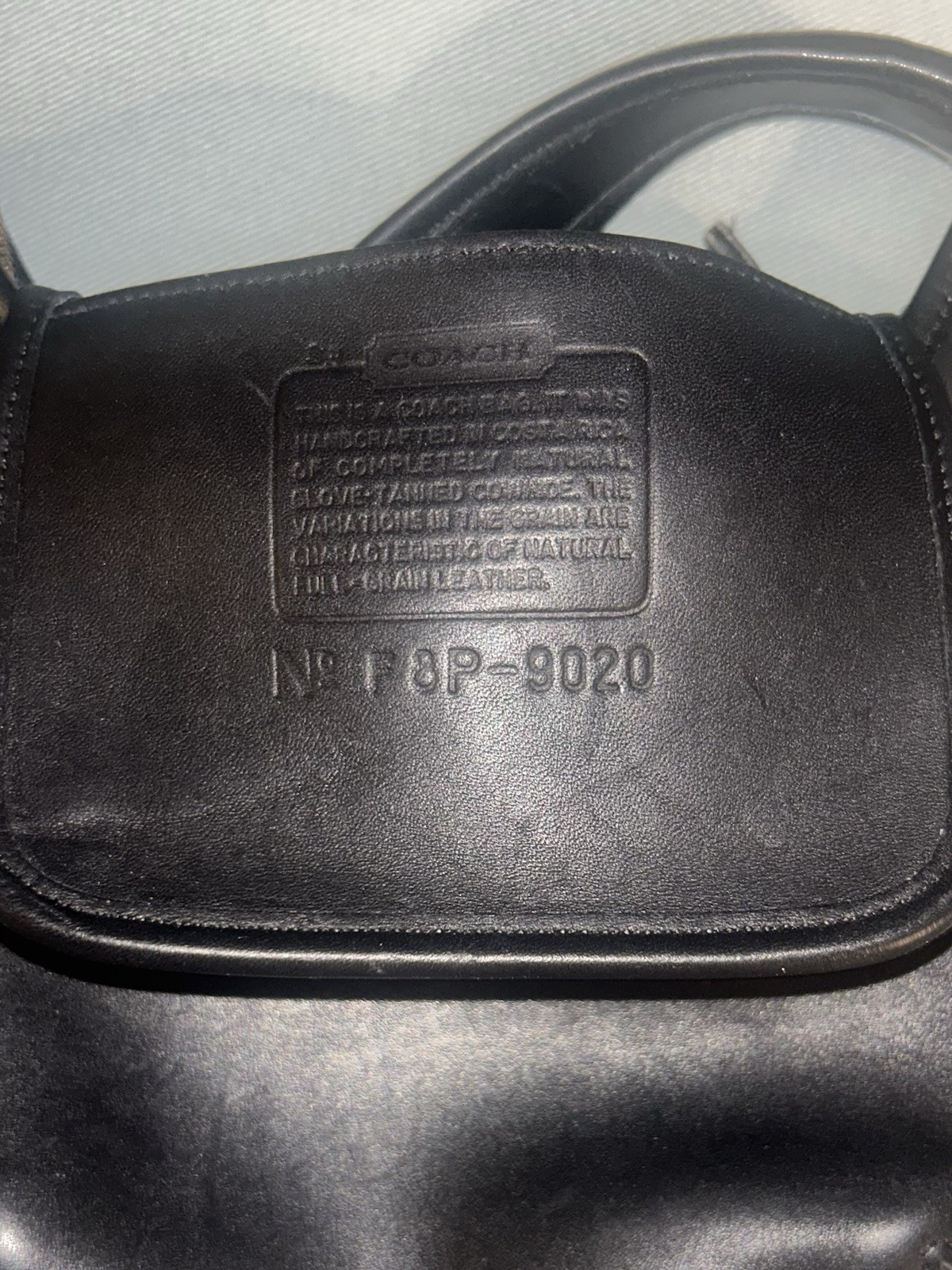 Vintage COACH Ergo Mini Zip Leather Black Coach 9020 Shoulder Bag Purse Rare