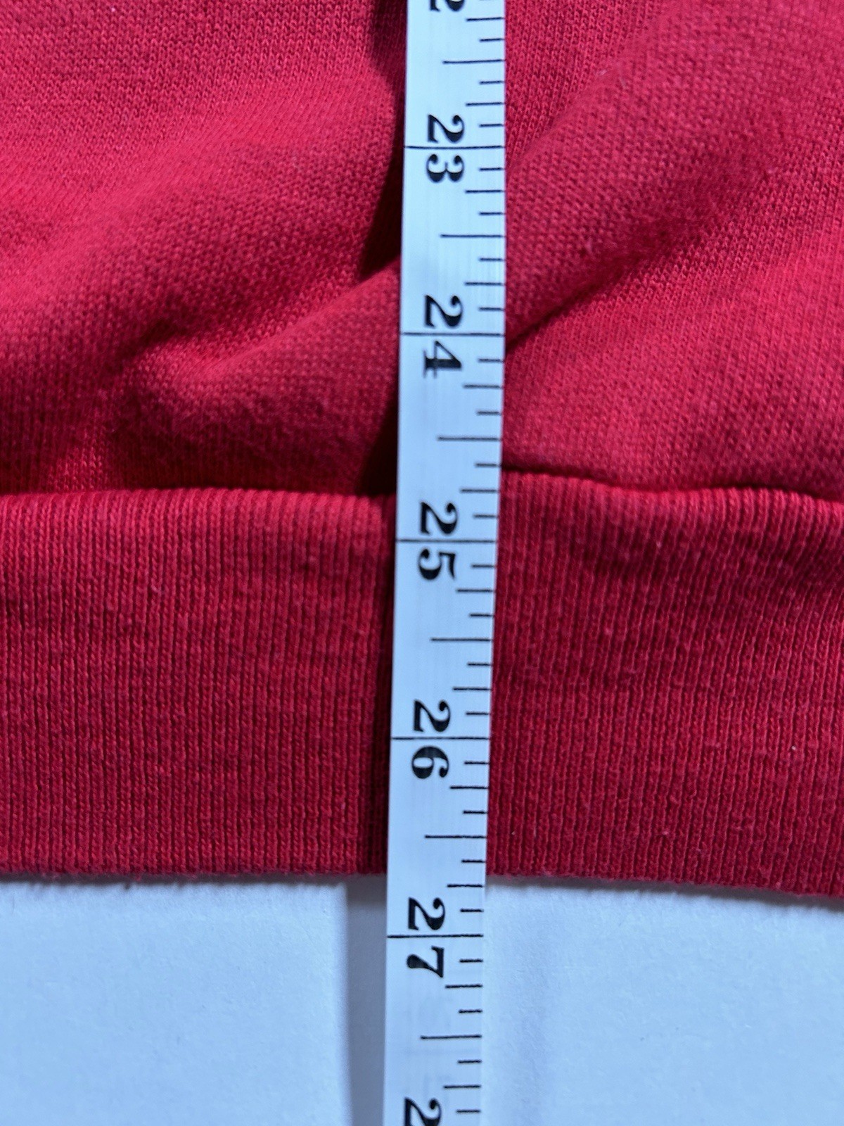 Vintage St John’s Red Storm Banned Logo Red Crewneck Sweatshirt 22.75×26.75 Rare