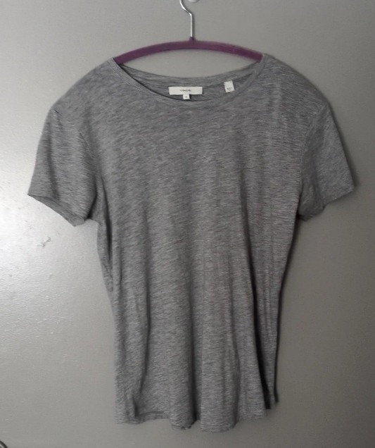 Vince Gray Short Sleeve Crewneck Tee XS