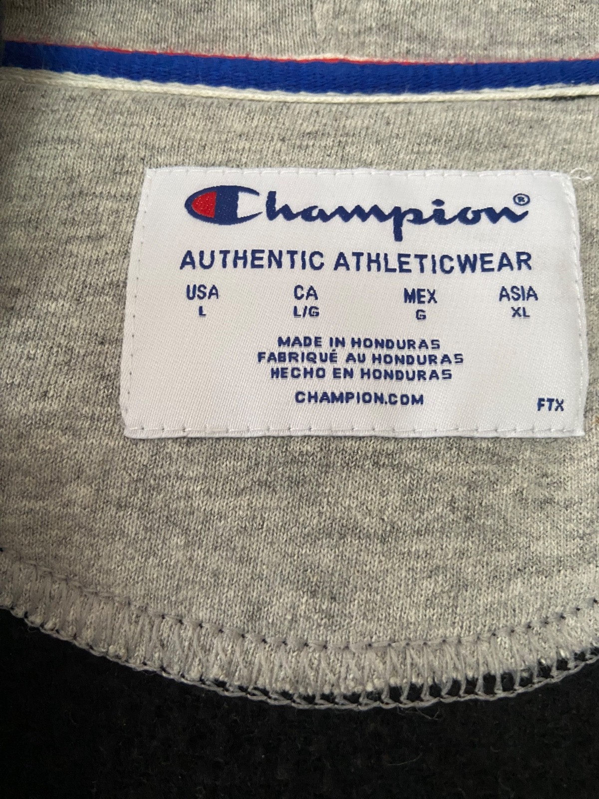 Champion Powerblend Double Dry Action Fleece Full Zip Hoodie Black Size L