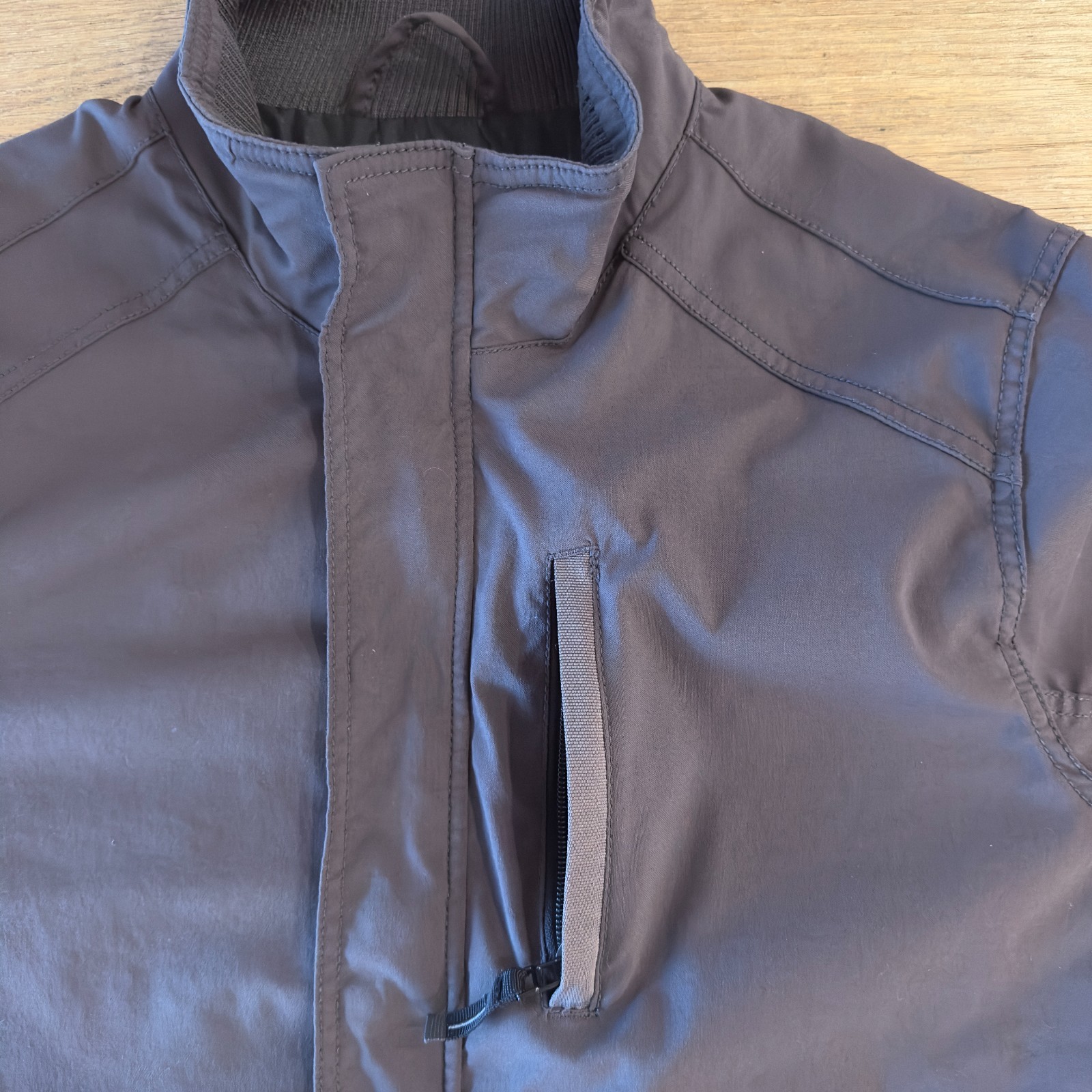 Prana Charcoal Insulated Field Jacket-Men’s Size M-Grey-Heavyweight-Stand Collar