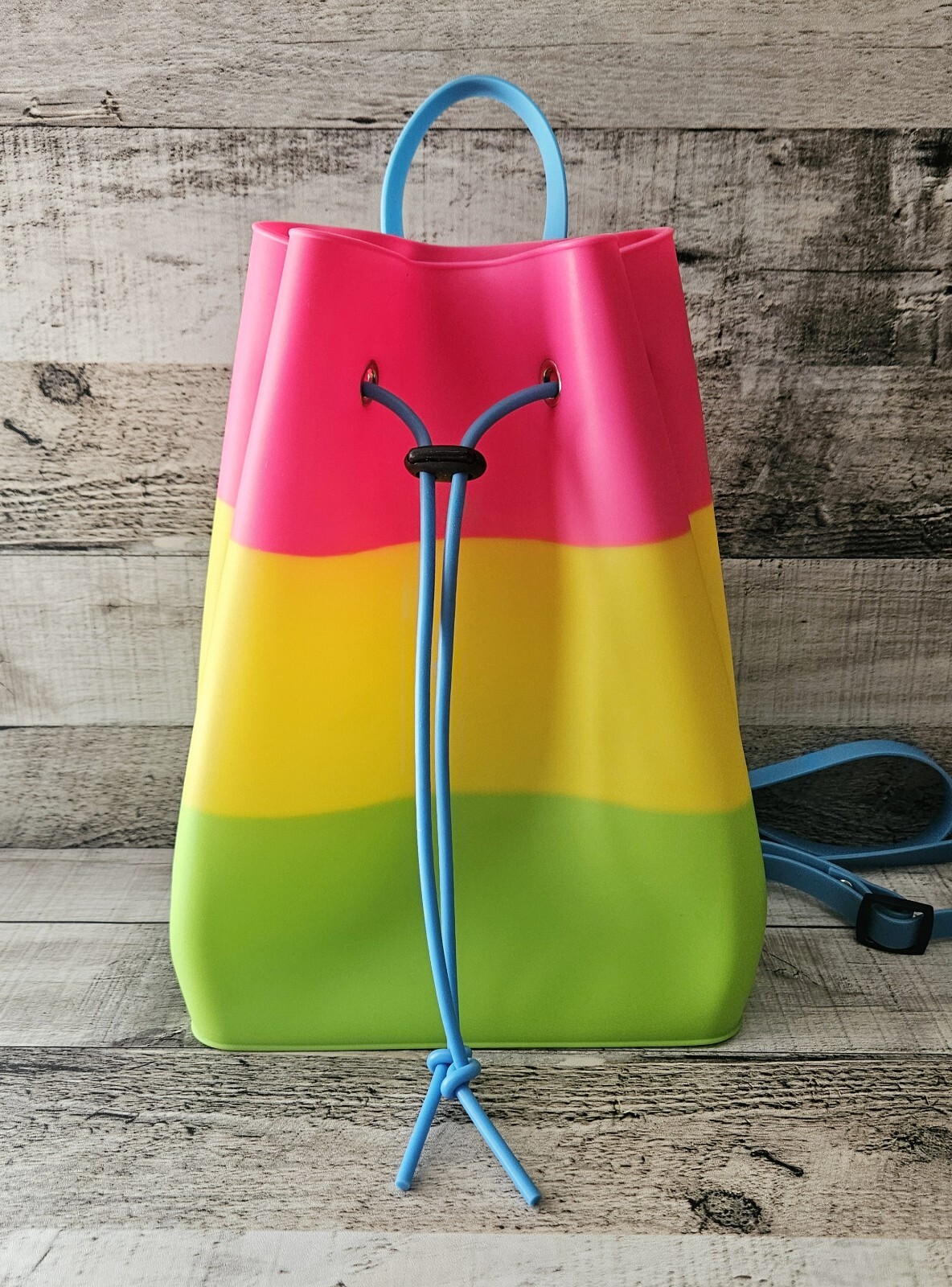 Silicone Rubber Jelly Mini Rainbow Backpack Fashion Accessories