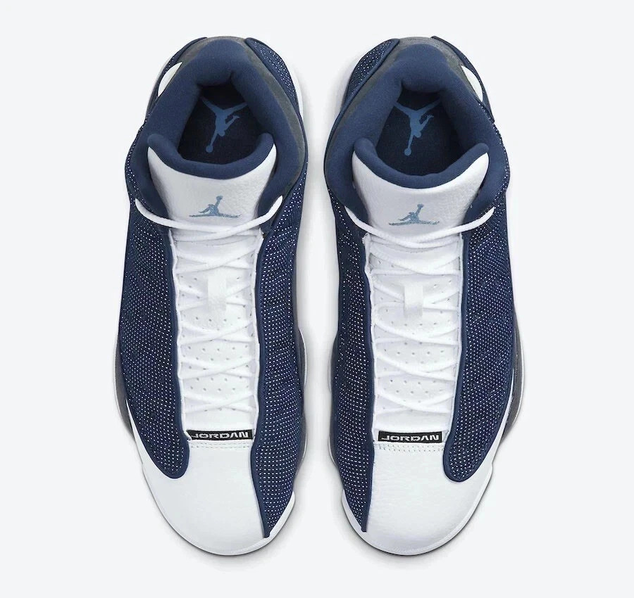 Men – Jordan 13 “Flint” Retro Navy White Gray 414571-404 Size US 7-12