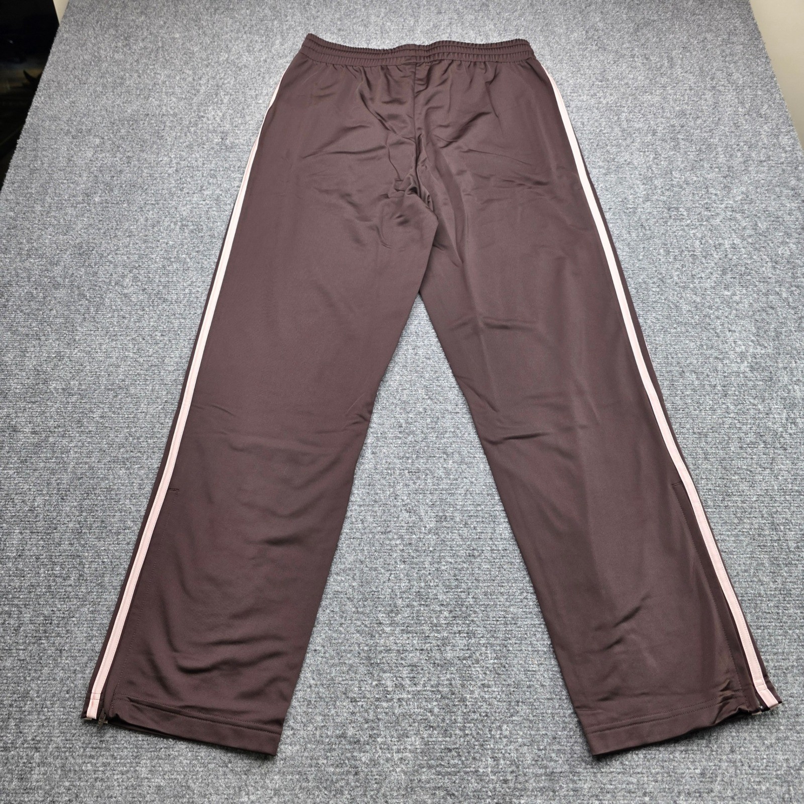 NWT Adidas Originals Firebird Track Pants Mens M Aurora Coffee Brown Pink Stripe