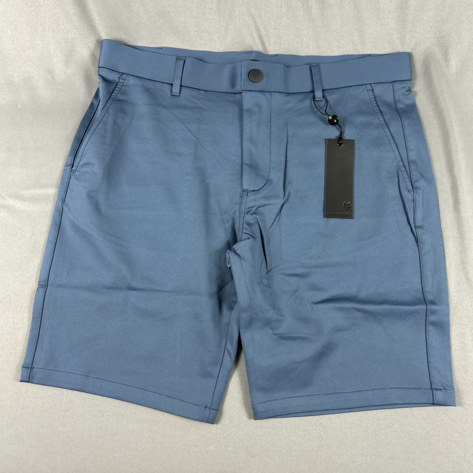 Greyson Golf Shorts Sequoia Nylon Cotton Spandex 34 x 9.5 Sea Blue Green $148