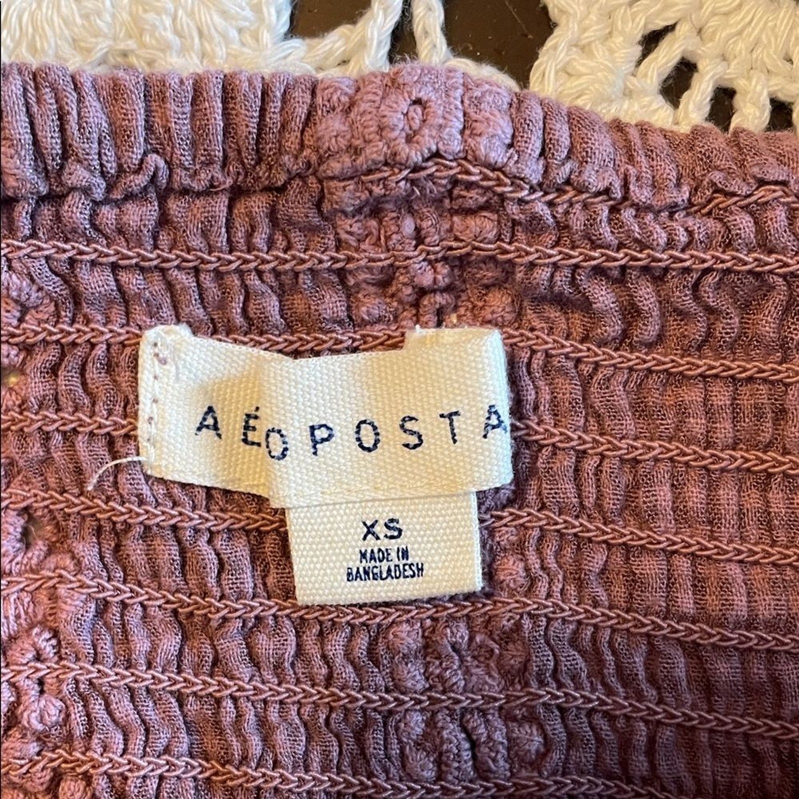 Aeropostale purple Crop Top