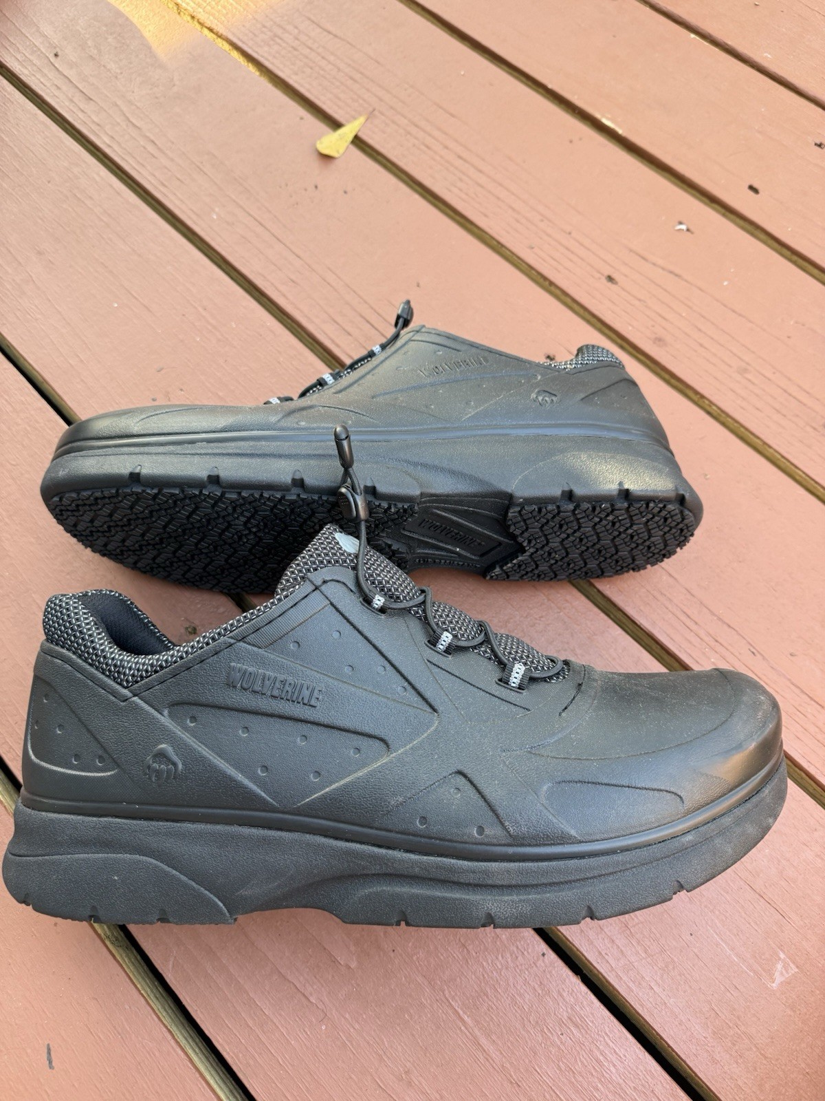 WOLVERINE Men’s Serve SR Health Care Professional Shoe W20516, Black Men’s 14