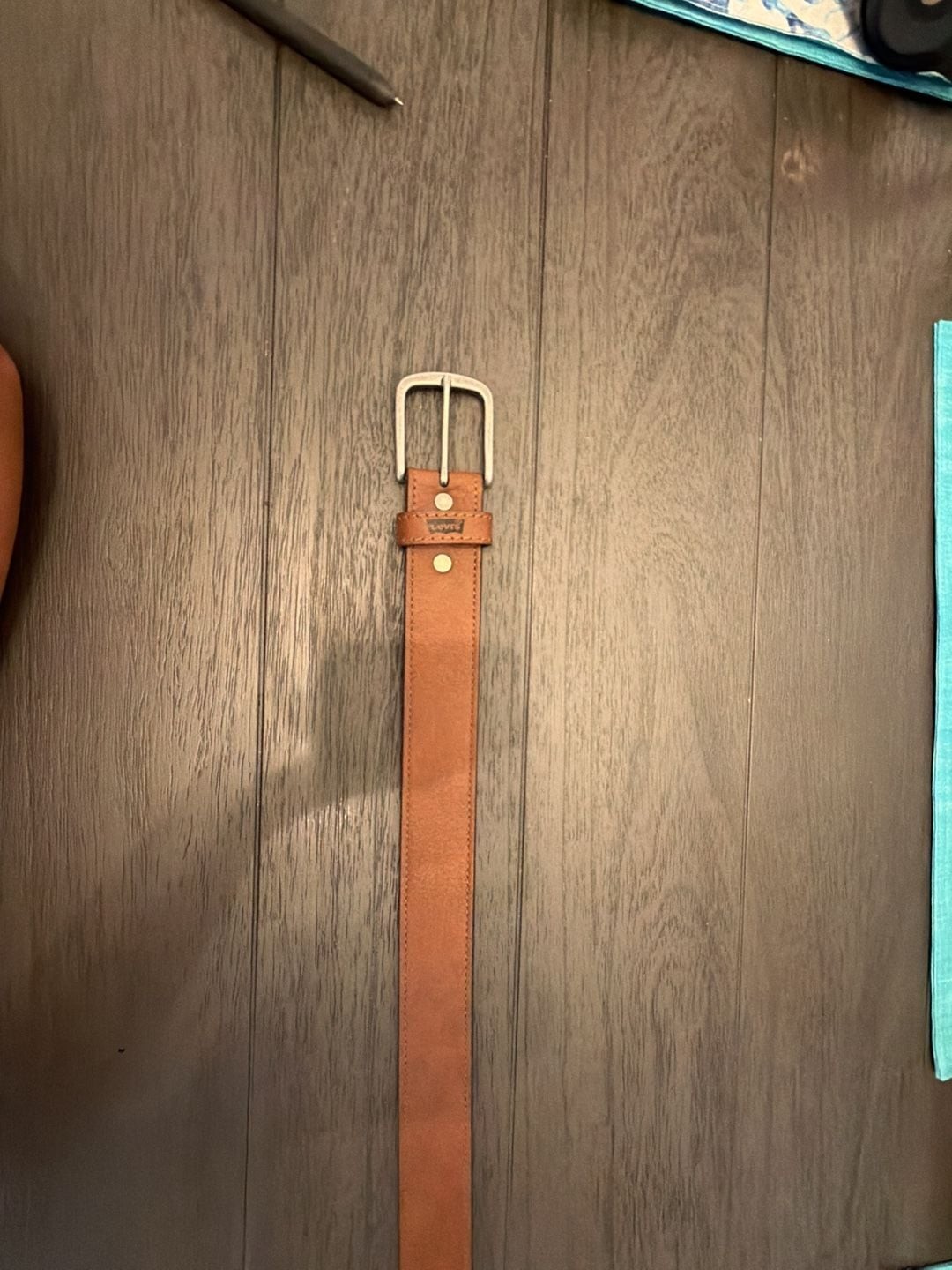 #19 Levi’s Brown Coated Leather Belt Size L (38-40)