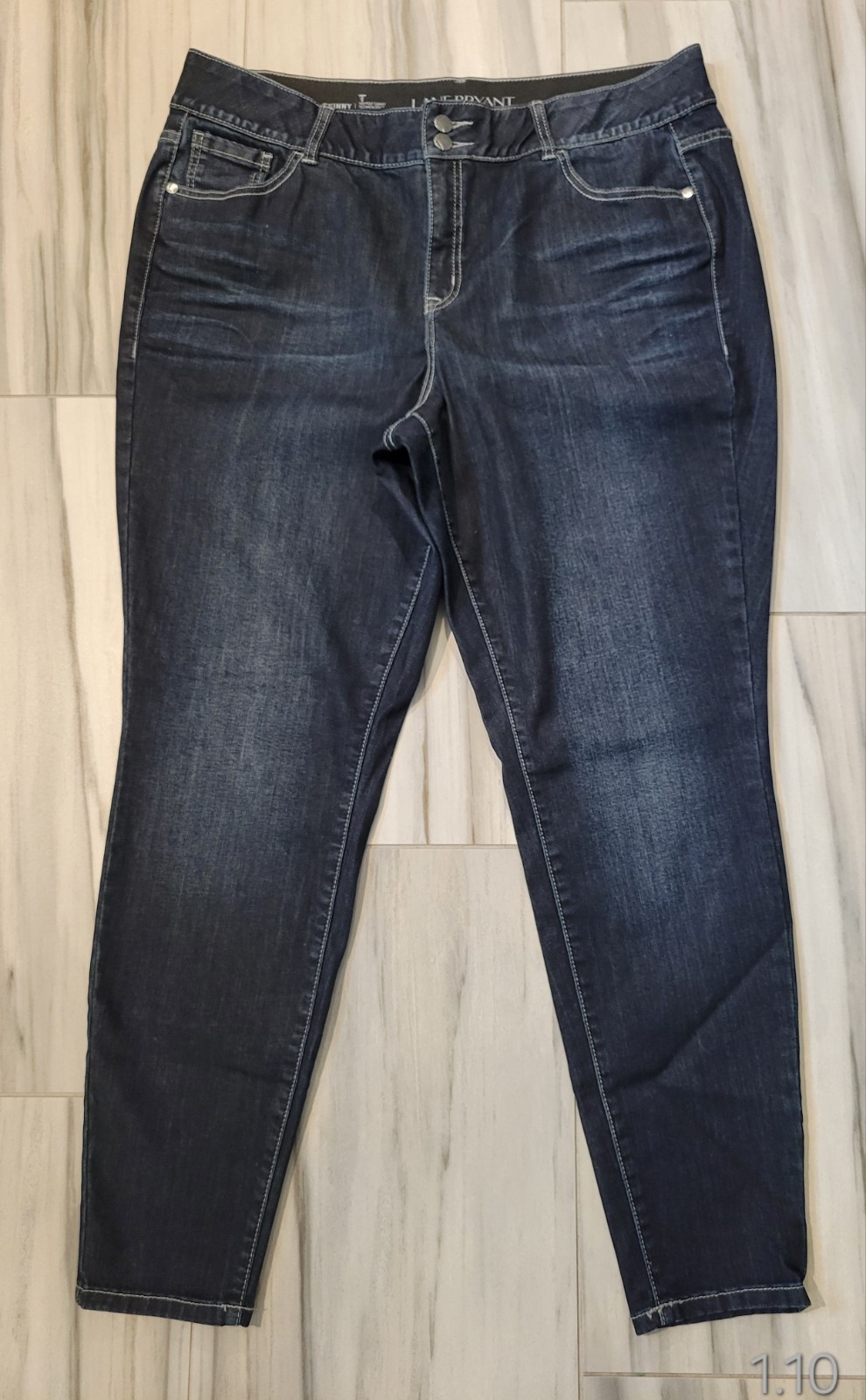 Lane Bryant Skinny Tighter Tummy Technology Stretch Dark Blue Jeans Women’s Size