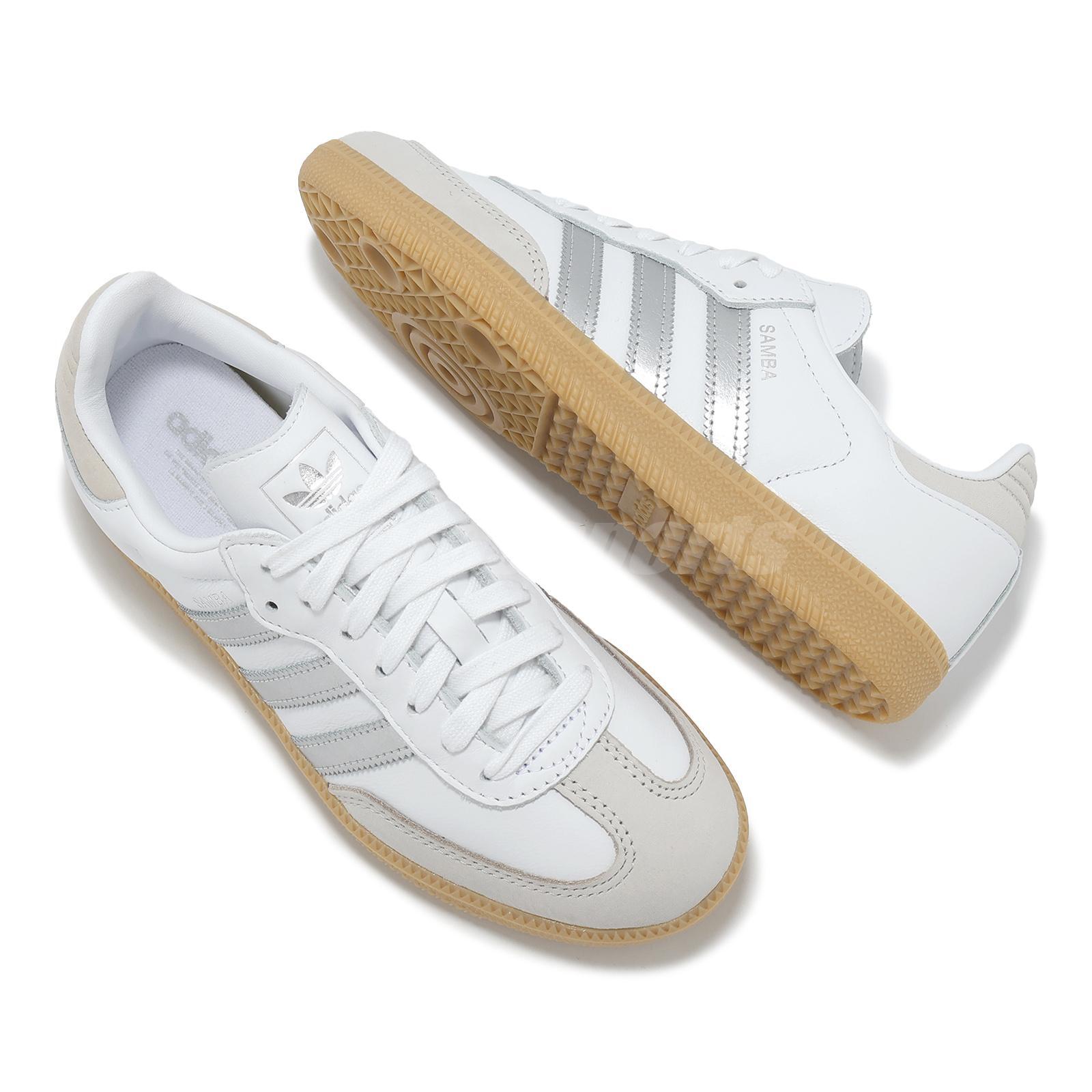 adidas Originals Samba OG W White Silver Metallic Grey Gum Women Casual JI2725