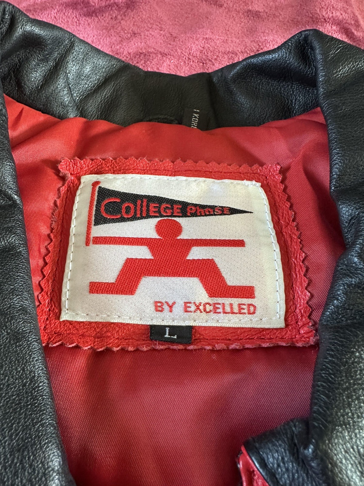 Vintage Nebraska Cornhuskers Jacket • 90s NCAA Huskers Leather College Phase