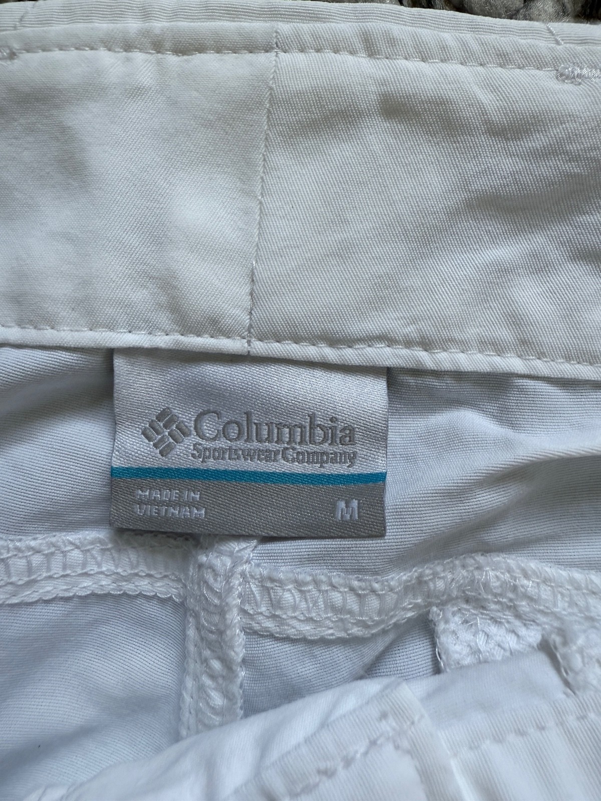 Columbia Coral Point II Shorts PFG White Omni-Shade/Omni-Wick Women’s Sz M NWT