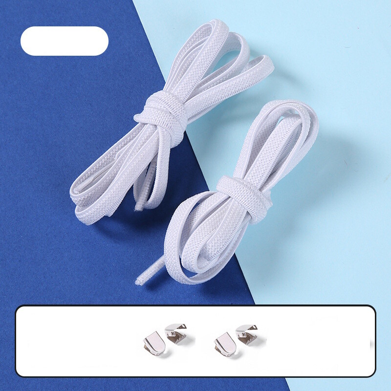 No Tie Flat Elastic Shoelaces Sport Shoe Laces String For Kid Adult Sneakers 1M