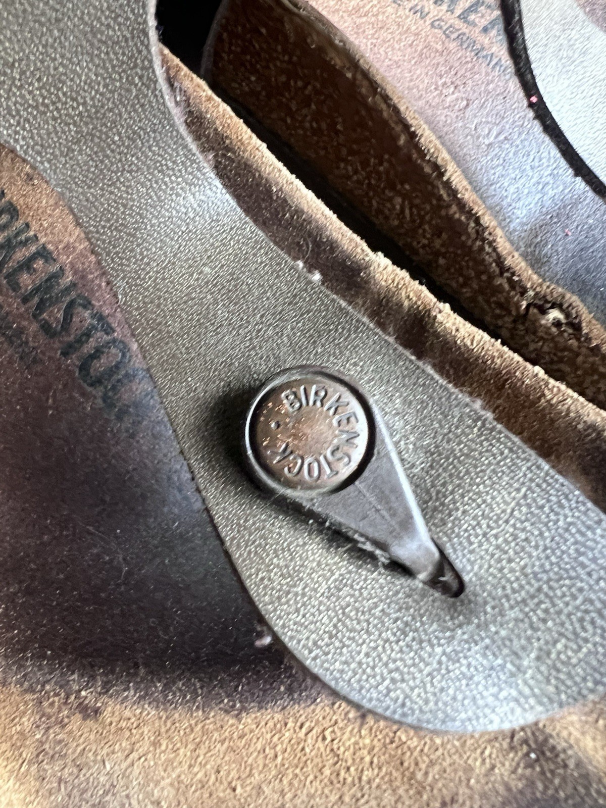 Birkenstock Gizeh Dark Brown Sandals Size 39 25mm Regular Wide Unisex Germany
