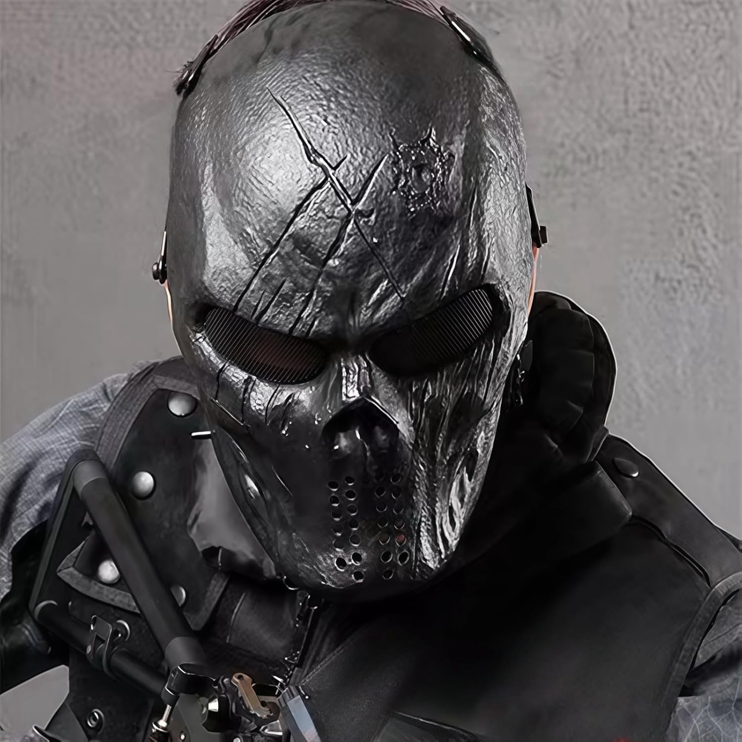 Rave-Ready Skull Mask with Cushioned Eye Protection – Stand Out This Halloween