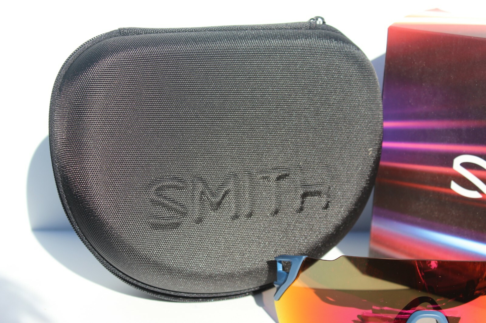 SMITH OPTICS Attack Max Sunglasses ChromaPop Matte Blue/Red Mirror 2 Lens NEW