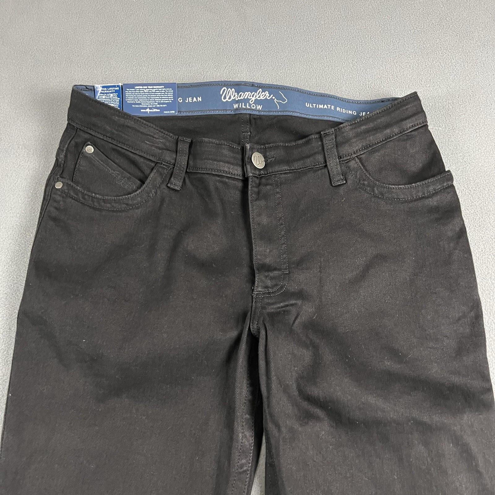 Wrangler Willow Jeans Womens 32X36 Black Willow Ultimate Riding Western Rodeo