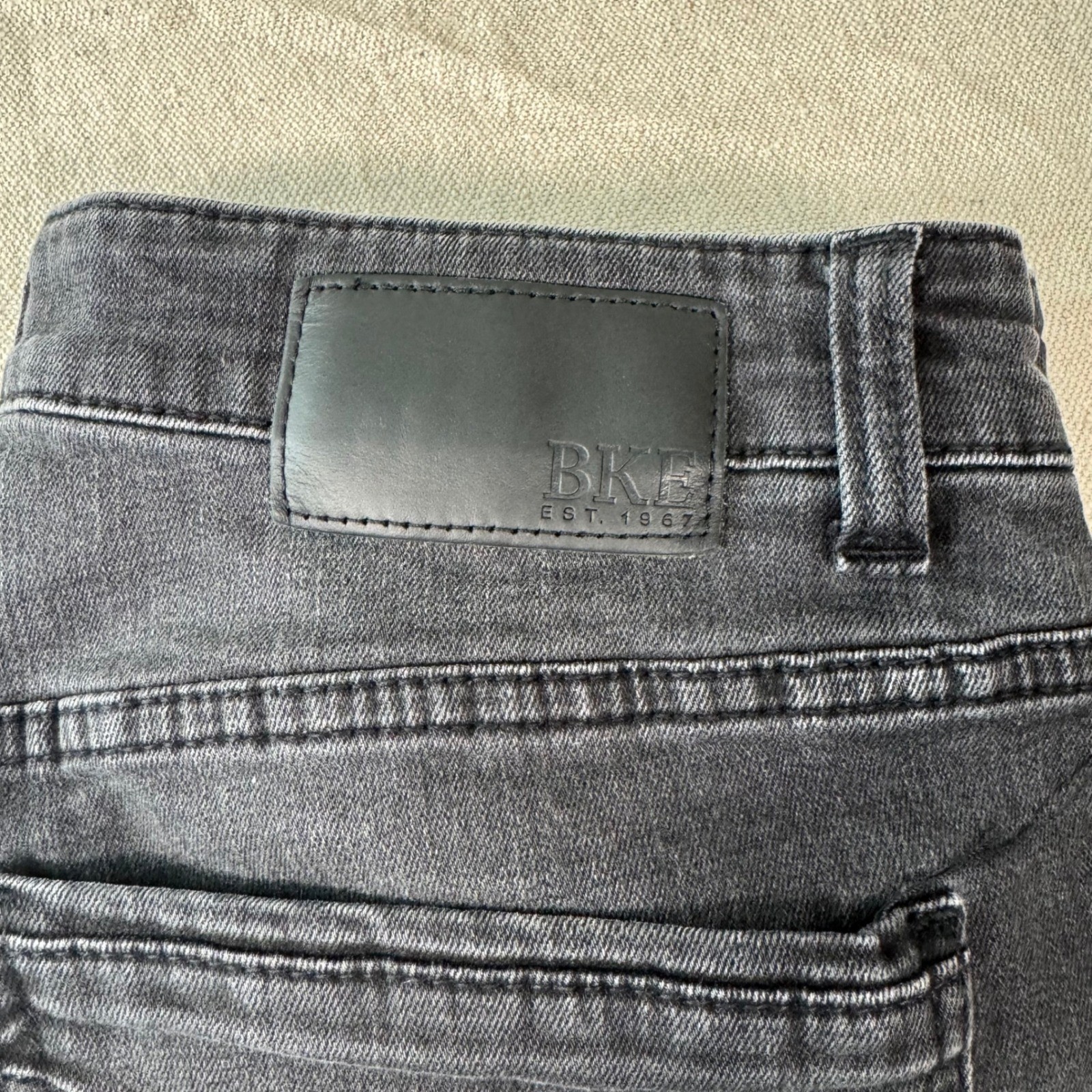 BKE Aiden Jeans Mens 32×34 Black Straight Leg Stretch GBS21204
