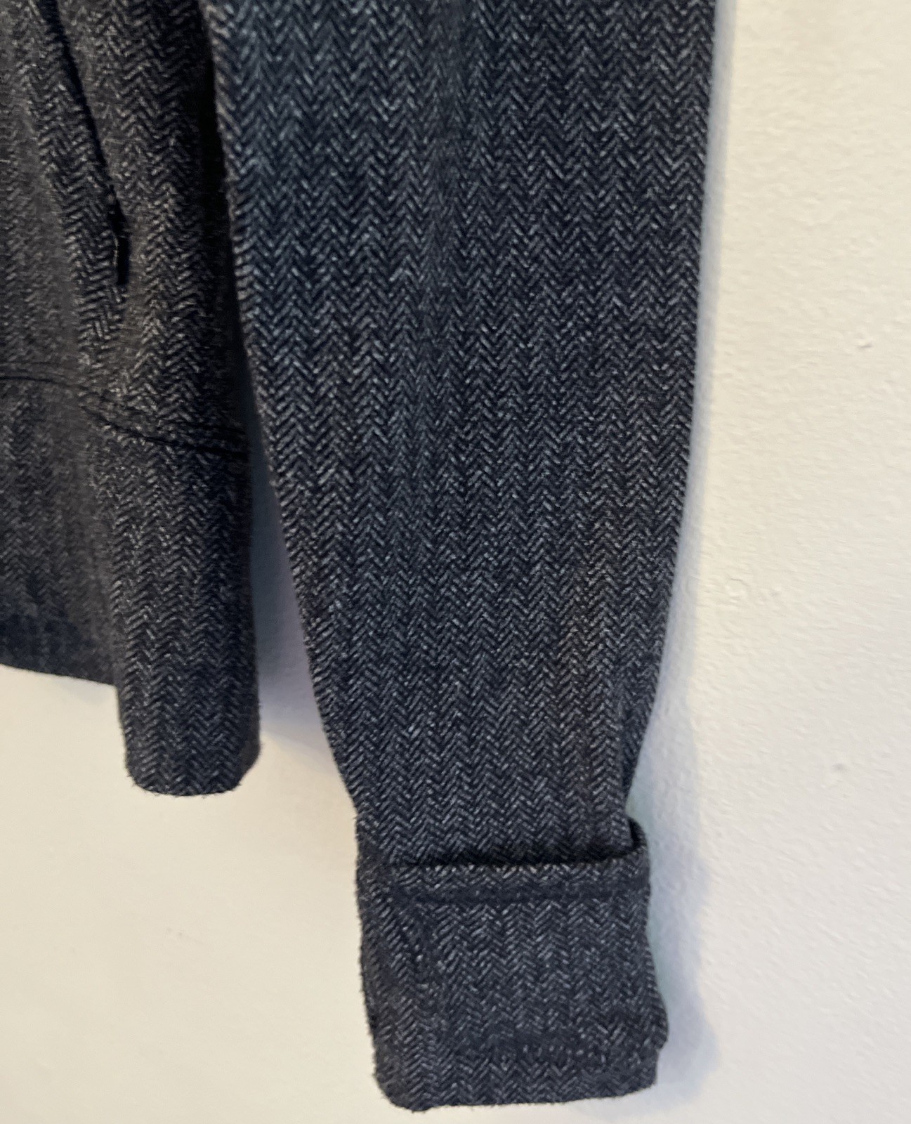 Lululemon READY OR SNOT Pullover 1/4 Zip Black / White Herringbone Jacket Sz 6