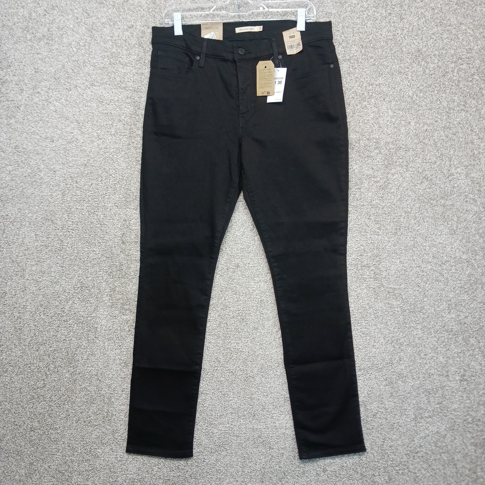 Levis Jeans Womens Sz 31 Black 311 Shaping Mid Rise Smoothing Tummy Skinny Jean